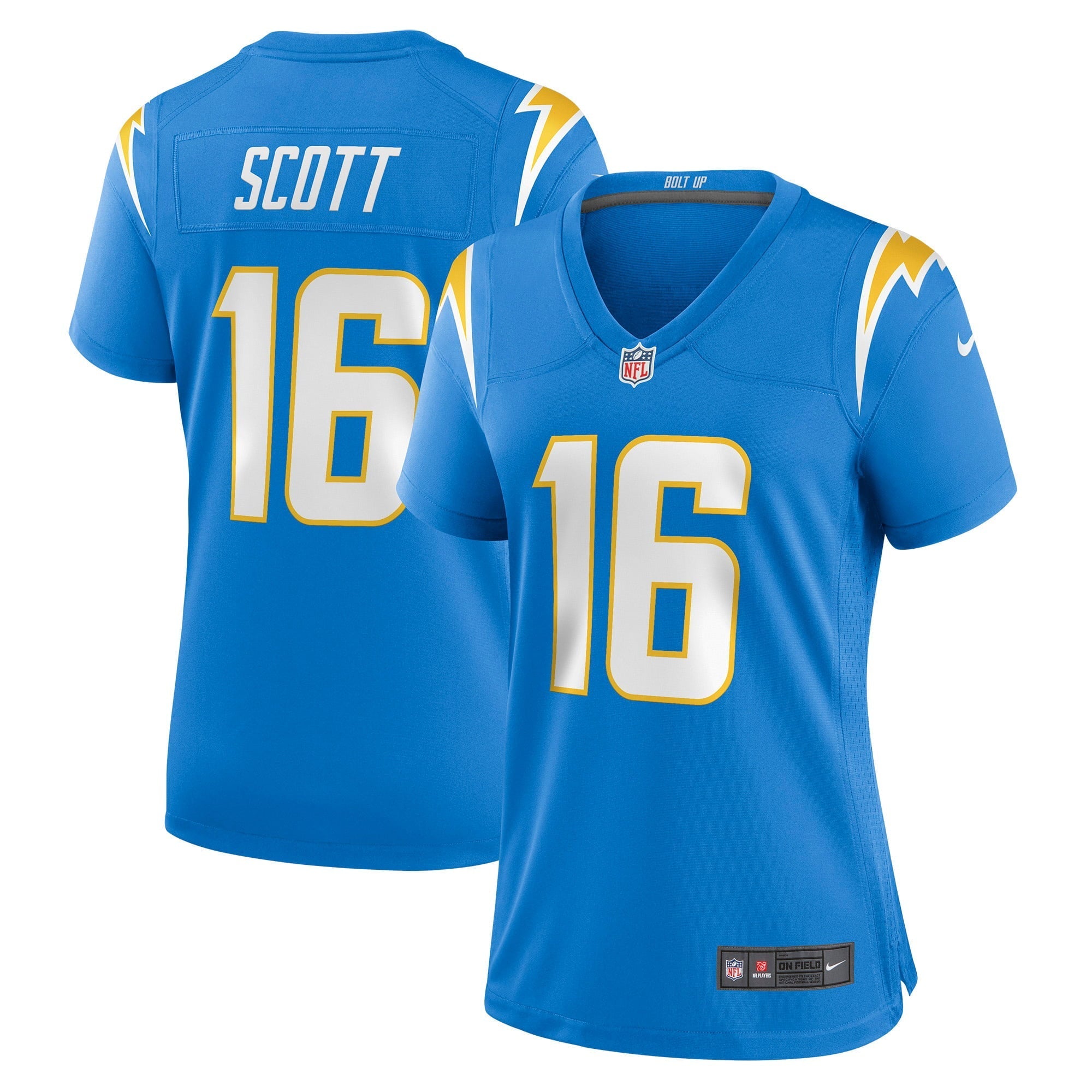 Women's Nike JK Scott Powder Blue Los Angeles Chargers Game Jersey - vstockx