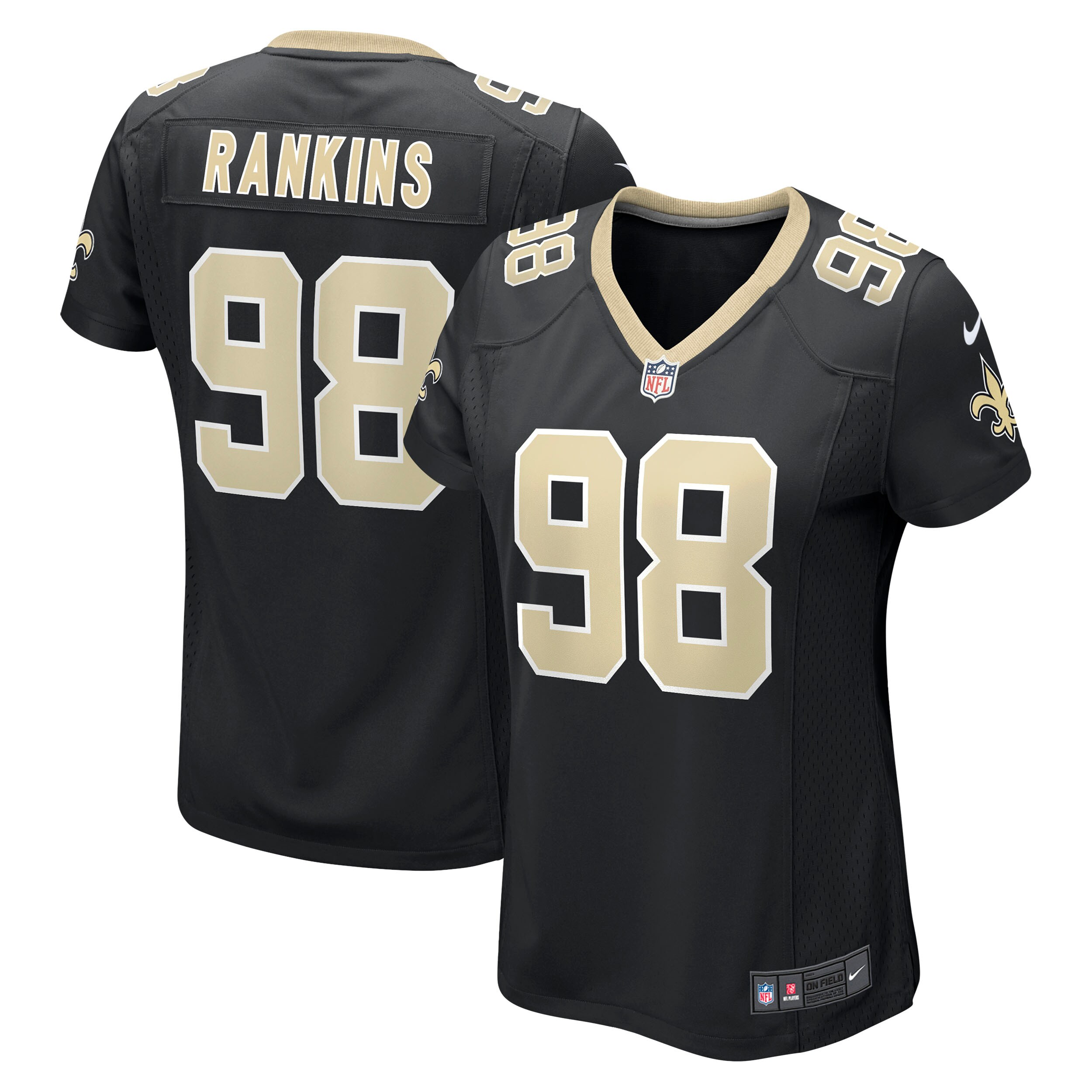 Sheldon Rankins New Orleans Saints Nike Women's Game Jersey - Black - vstockx