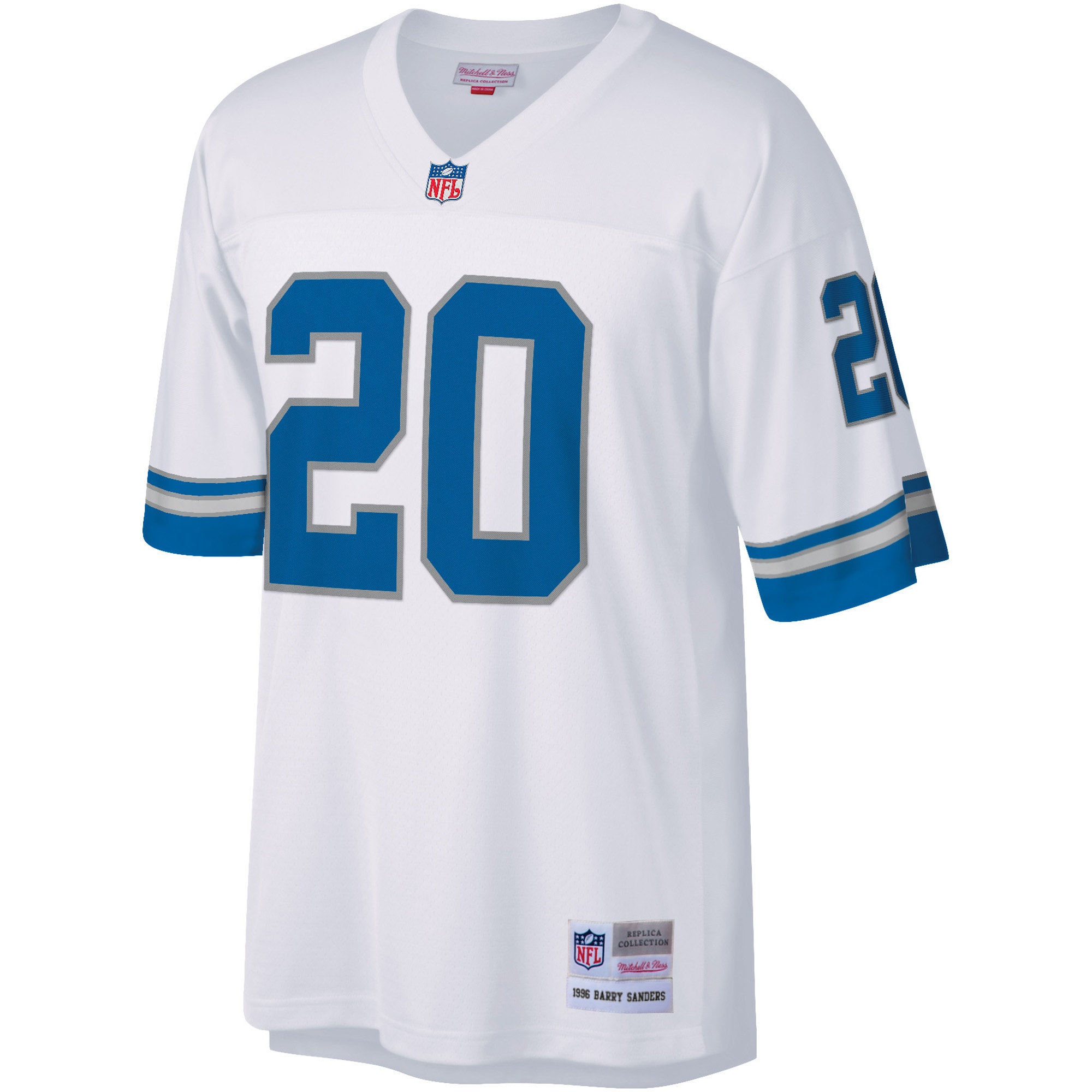 Barry Sanders Detroit Lions Mitchell & Ness Legacy Replica Jersey - White - vstockx