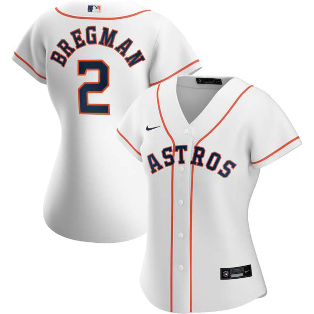 Womens Houston Astros Alex Bregman Cool Base Replica Jersey White - vstockx