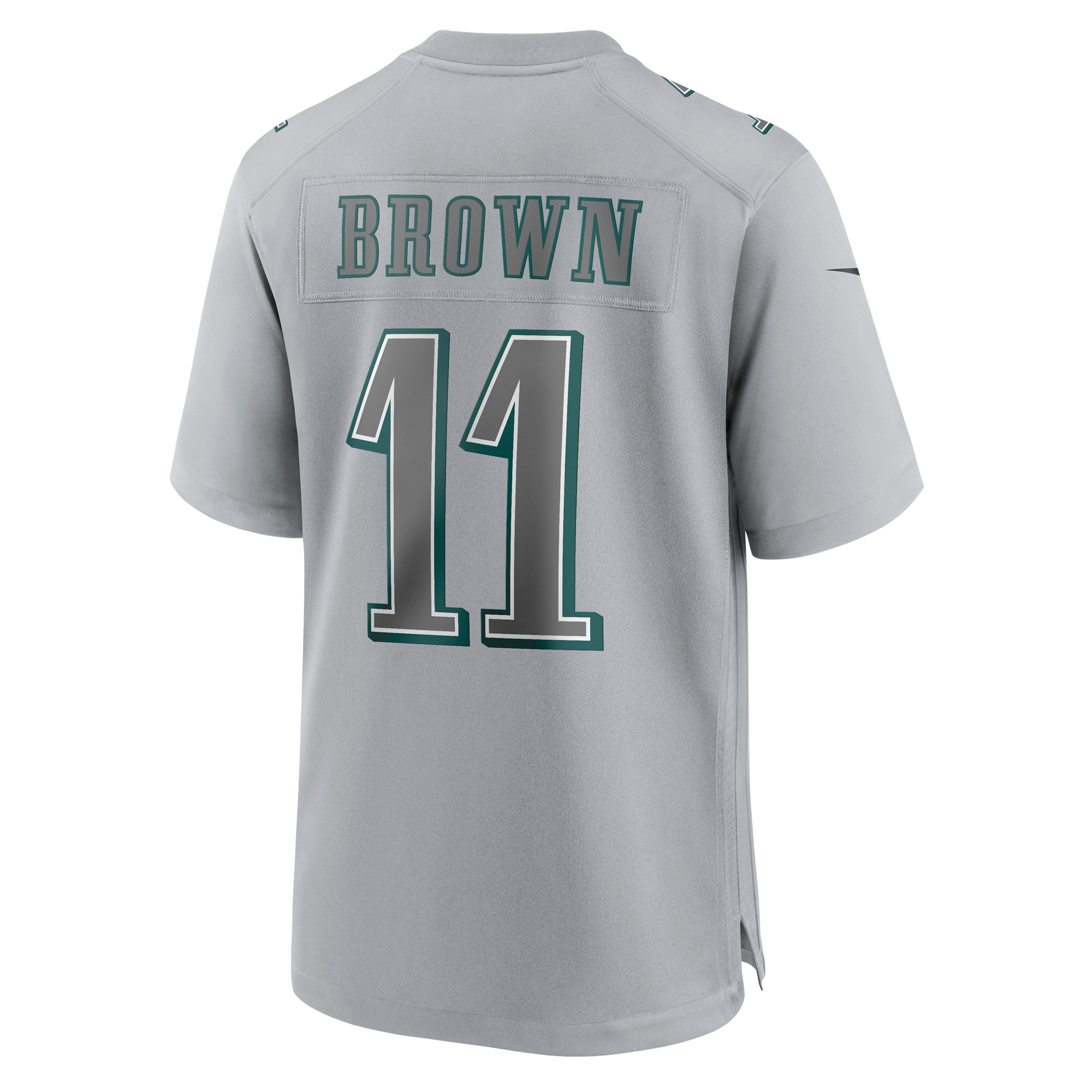 A.J. Brown Philadelphia Eagles Nike Youth Super Bowl LVII Patch Atmosphere Fashion Game Jersey - Gray - vstockx