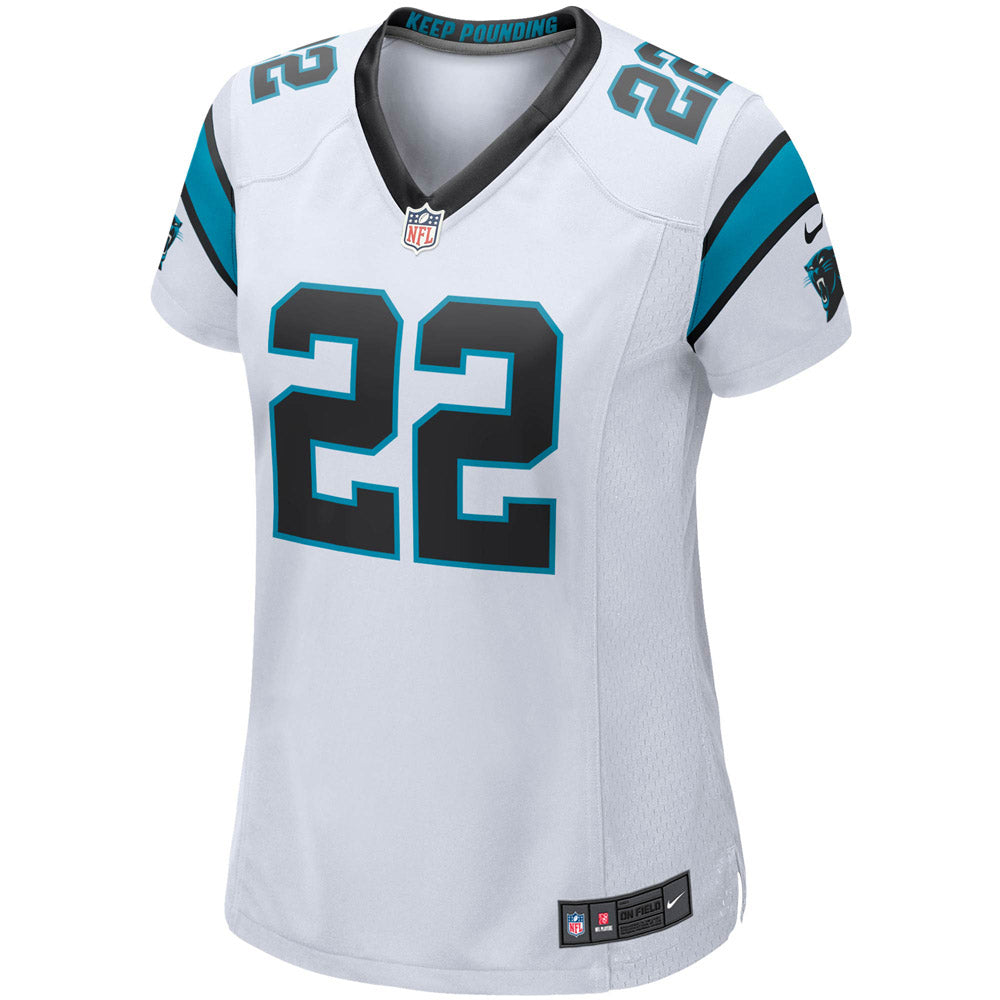 Women's Carolina Panthers Christian McCaffrey Game Player Jersey White - vstockx