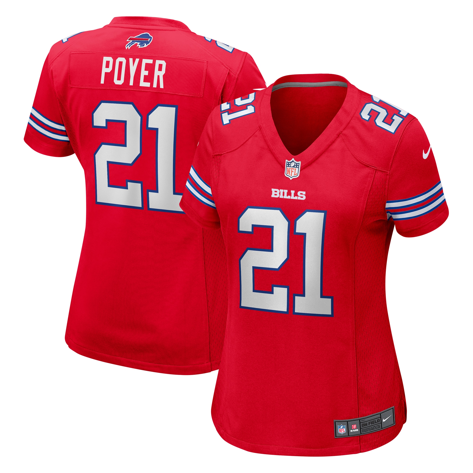 Jordans Poyer Buffalo Bills Nike Women's Player Jersey - Red - vstockx