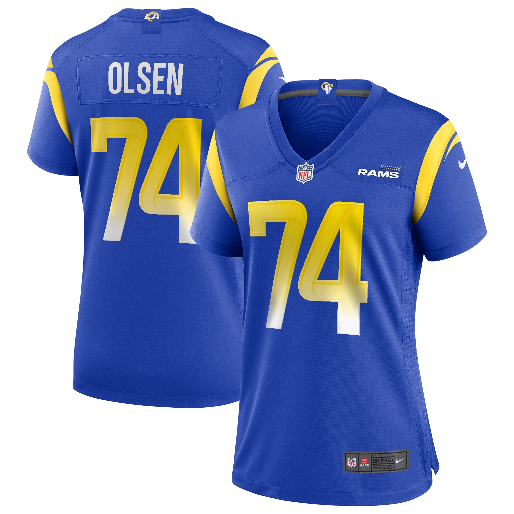 Merlin Olsen Los Angeles Rams Nike Women's Game Retired Player Jersey - Royal - vstockx