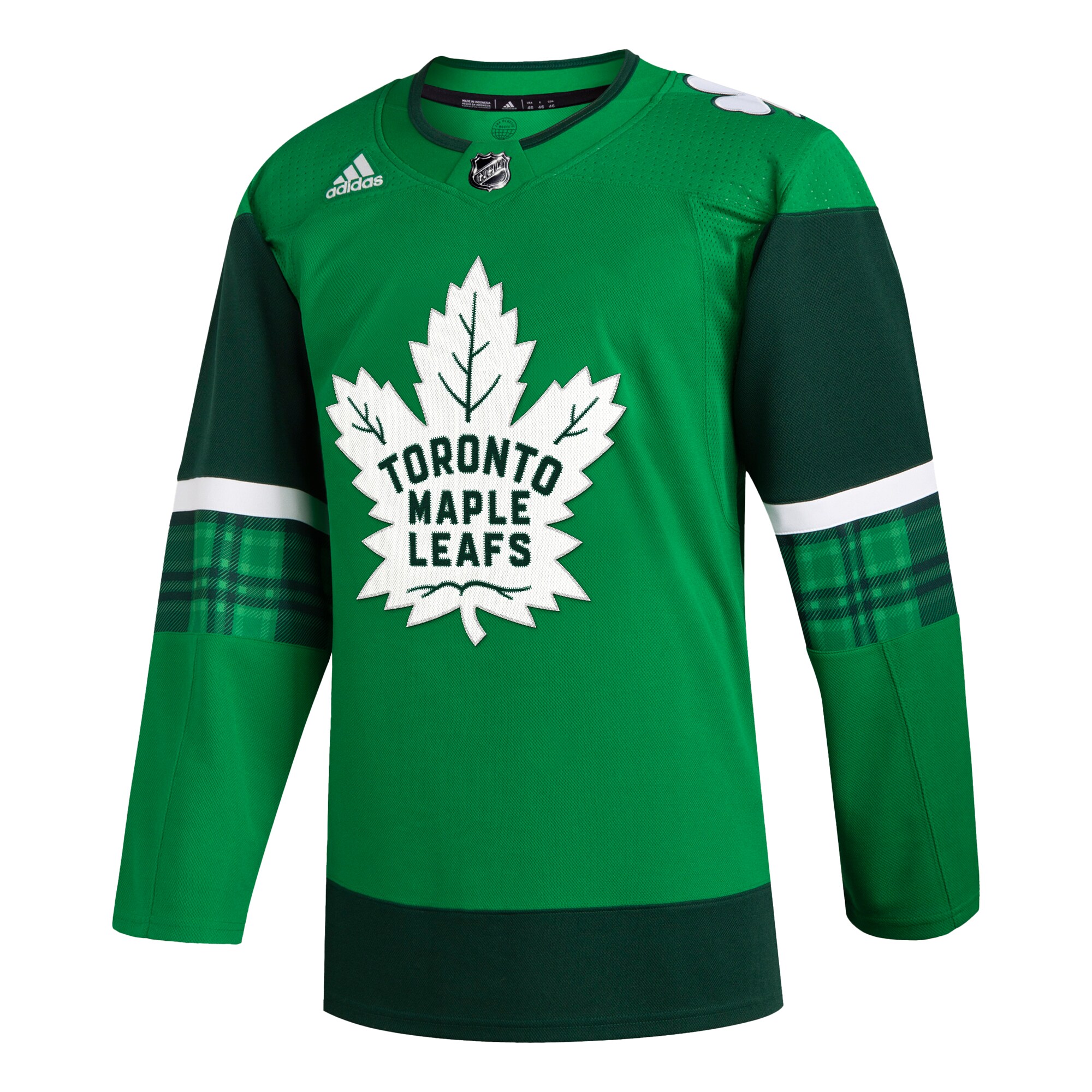 Toronto Maple Leafs adidas 2023 St. Patrick's Day Primegreen Authentic Jersey - Kelly Green - vstockx