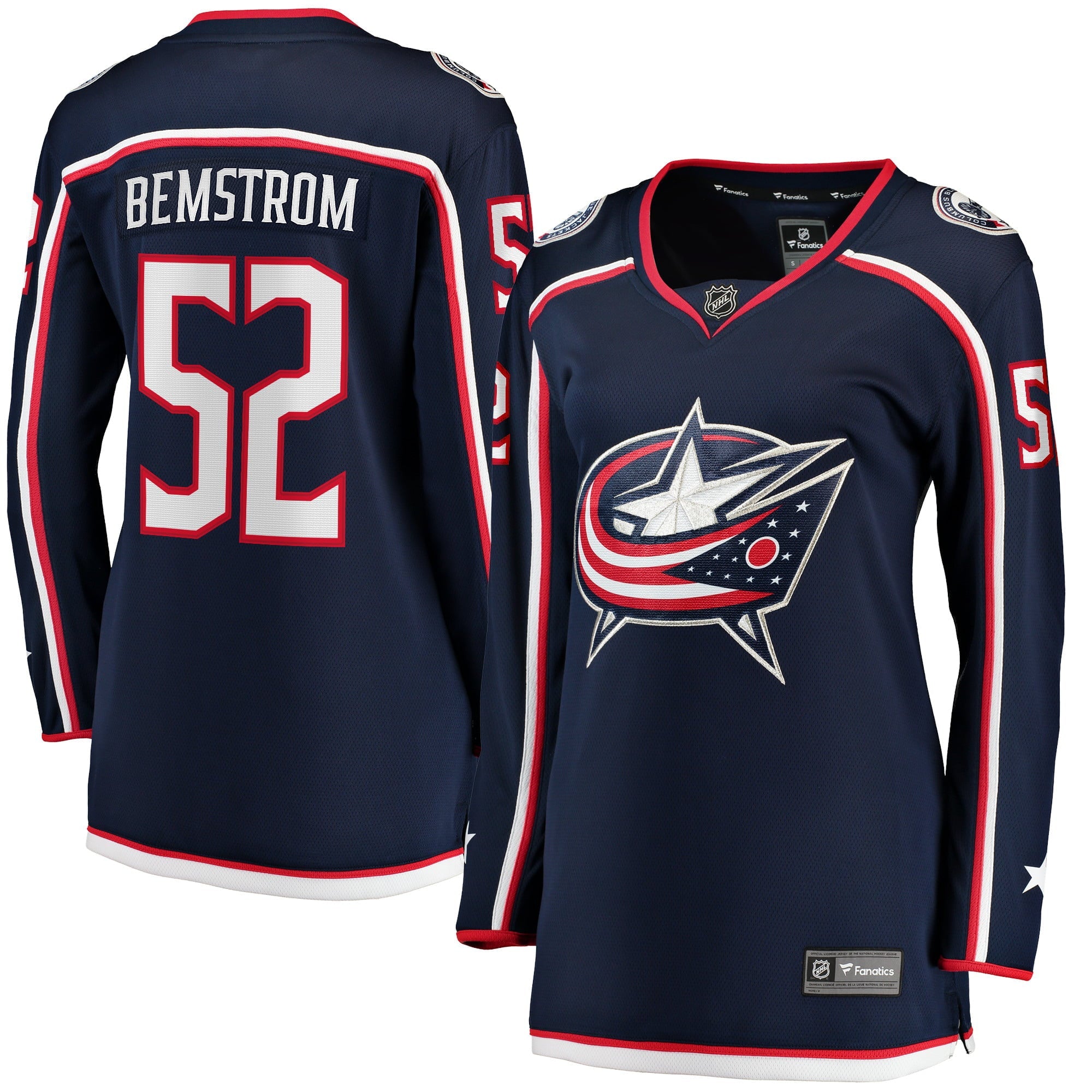 Women's Fanatics Branded Emil Bemstrom Navy Columbus Blue Jackets Home Breakaway Player Jersey - vstockx