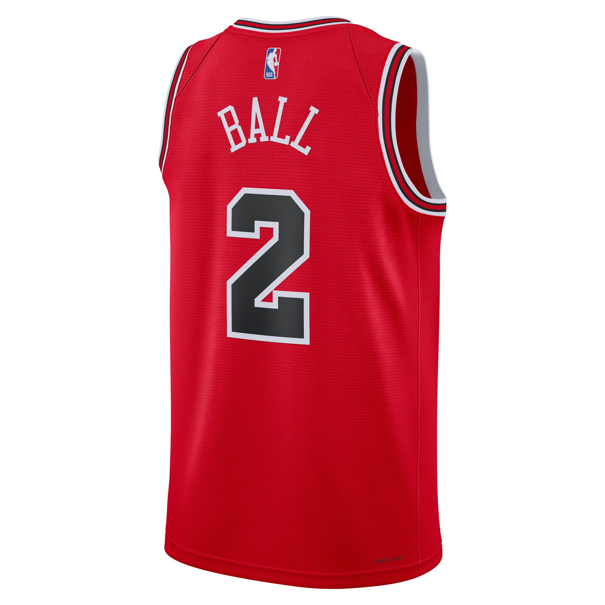 Lonzo Ball Chicago Bulls Nike Unisex Swingman Jersey - Association Edition - Red - vstockx