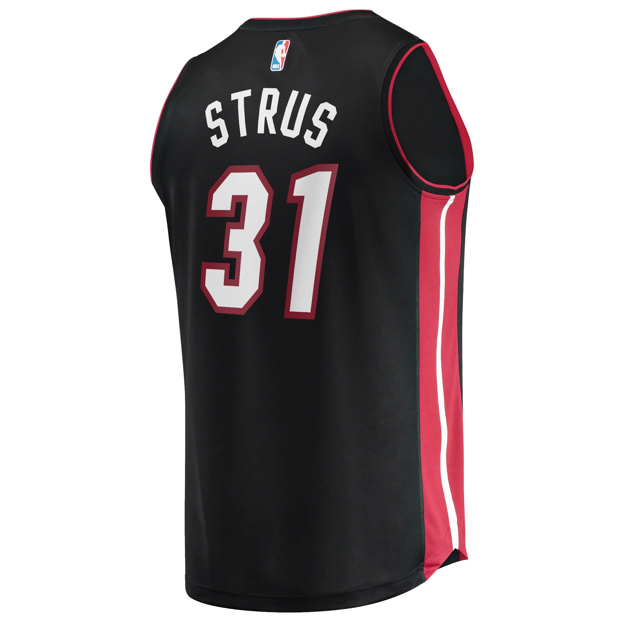 Men's Fanatics Branded Max Strus Black Miami Heat 2021/22 Fast Break Replica Jersey - Icon Edition - vstockx