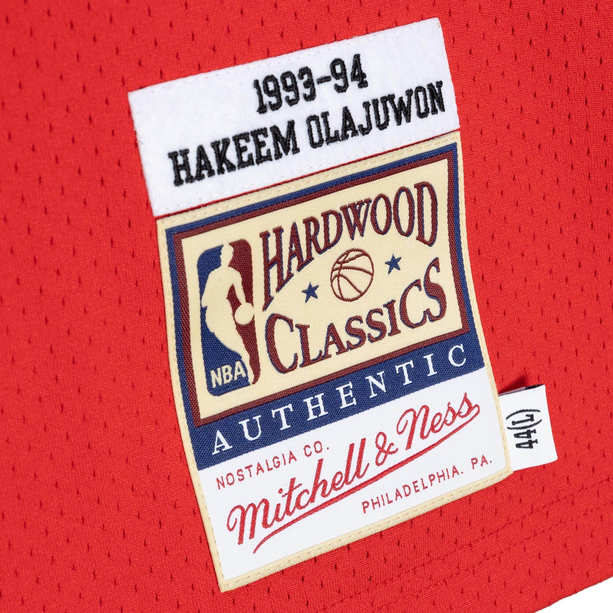 Authentic Hakeem Olajuwon Houston Rockets 1993-94 Jersey - vstockx