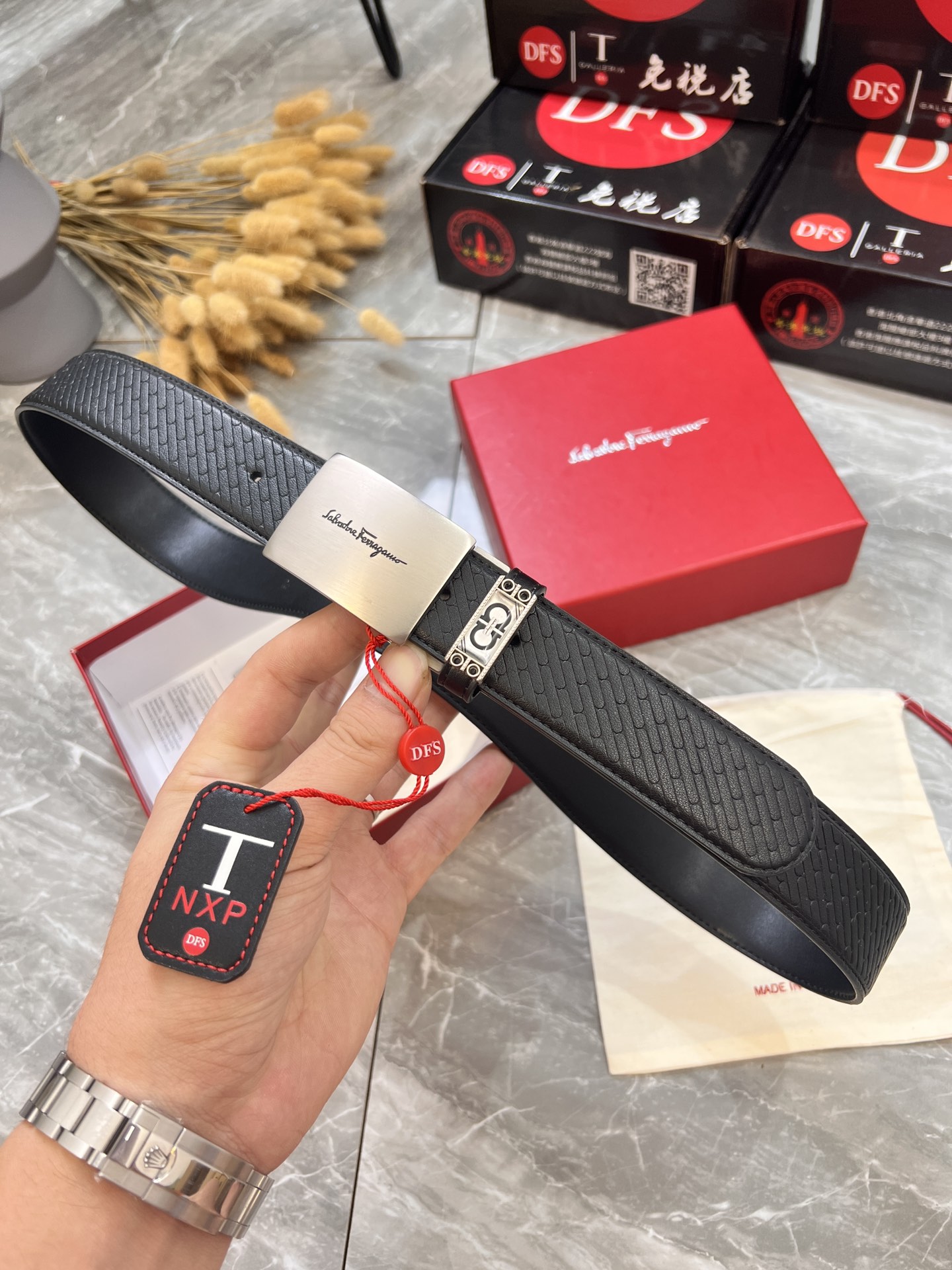 Streetwear Belt Ferragamo 319911 size:3.5cm - vstockx