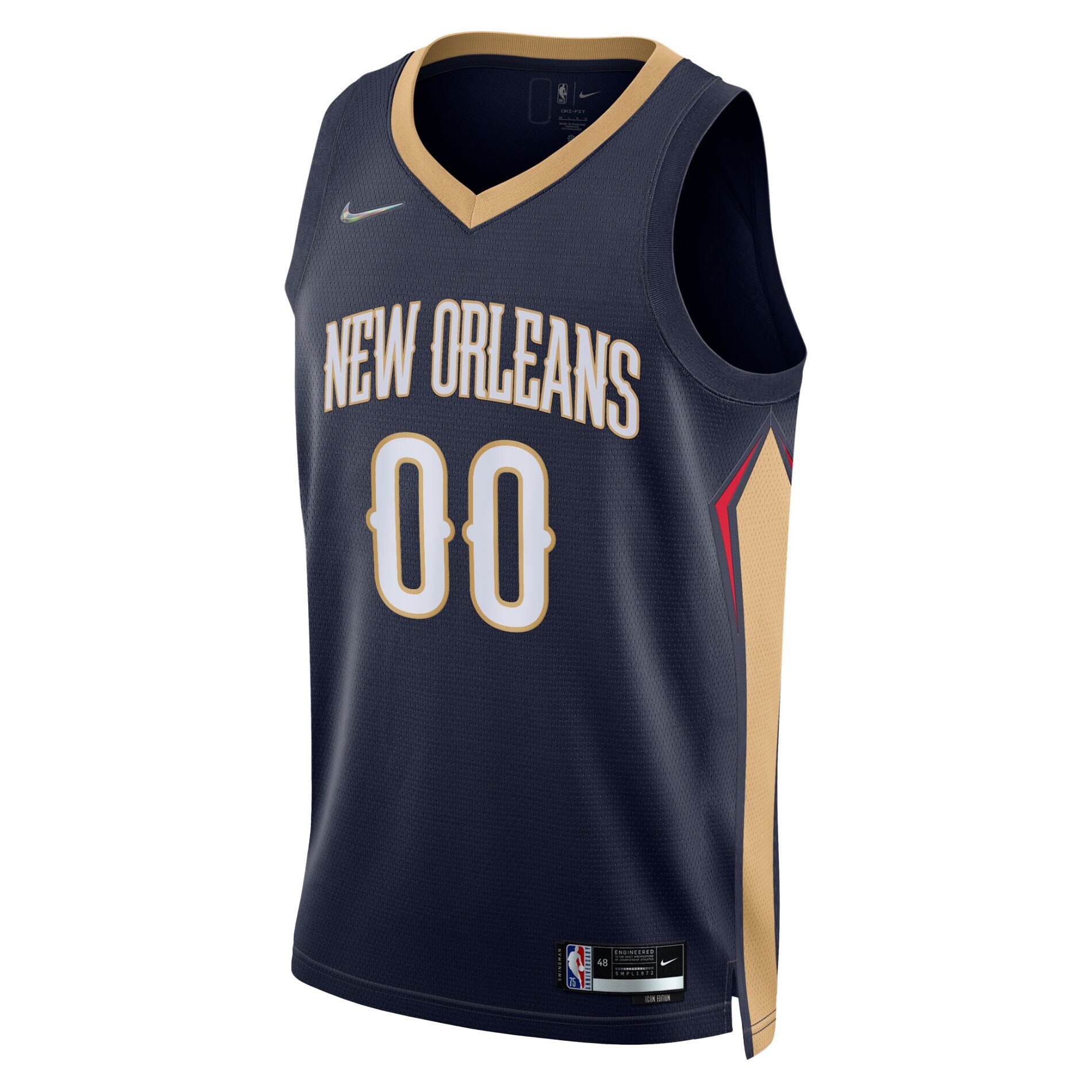 New Orleans Pelicans Nike 2021/22 Diamond Swingman Custom Jersey - Icon Edition - Navy - vstockx