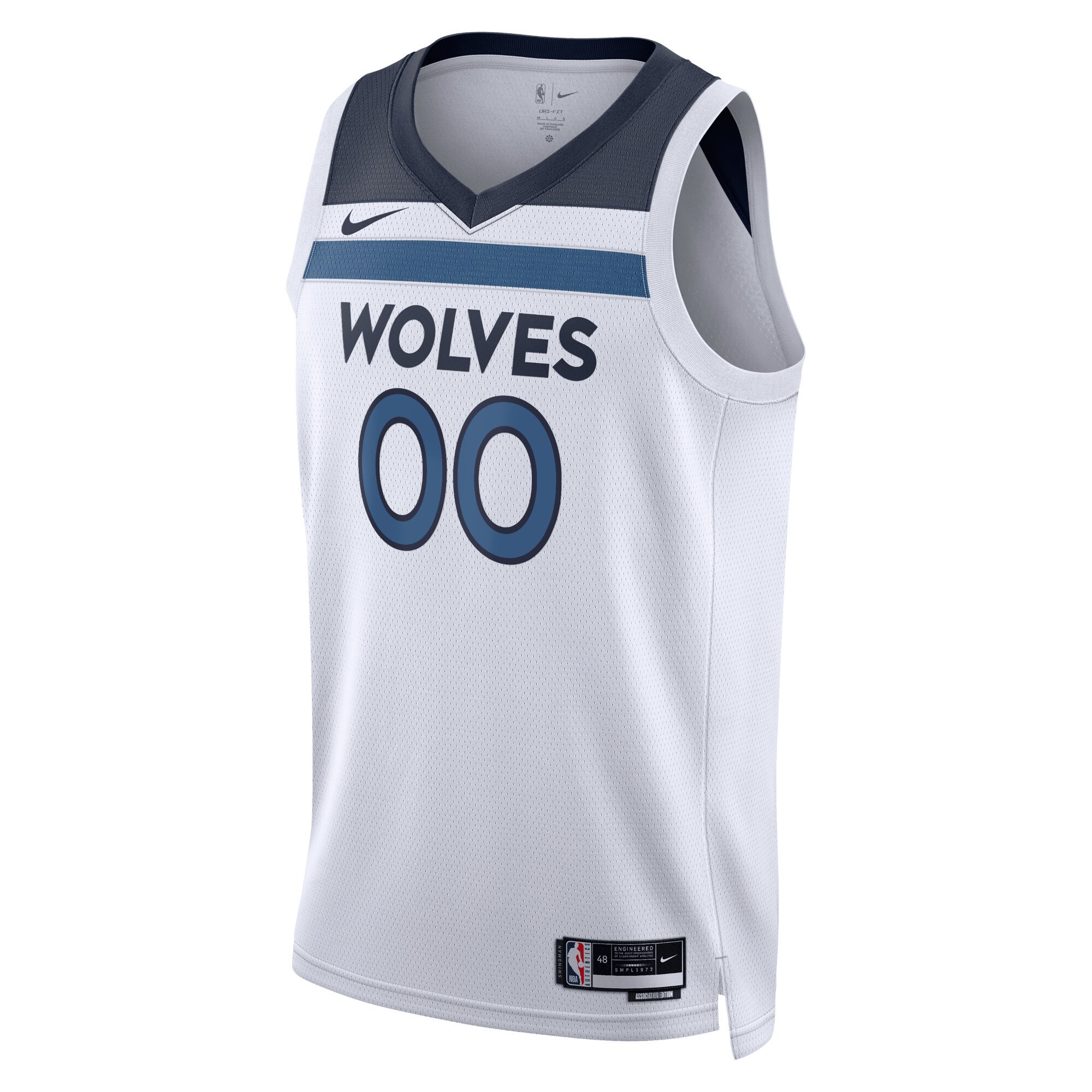 Minnesota Timberwolves Nike Unisex Swingman Custom Jersey White - Icon Edition - vstockx