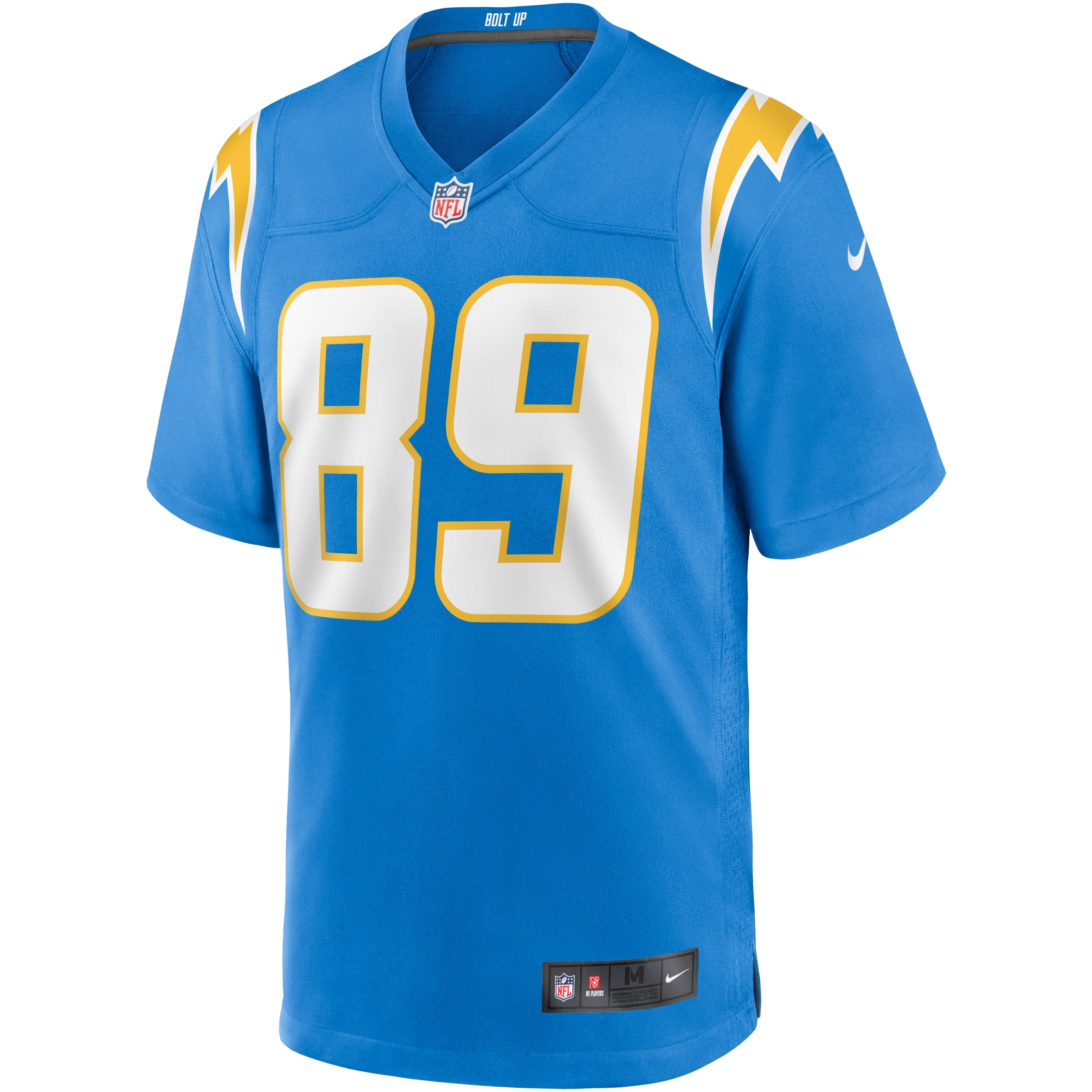 Men's Nike Donald Parham Jr. Powder Blue Los Angeles Chargers Game Jersey - vstockx