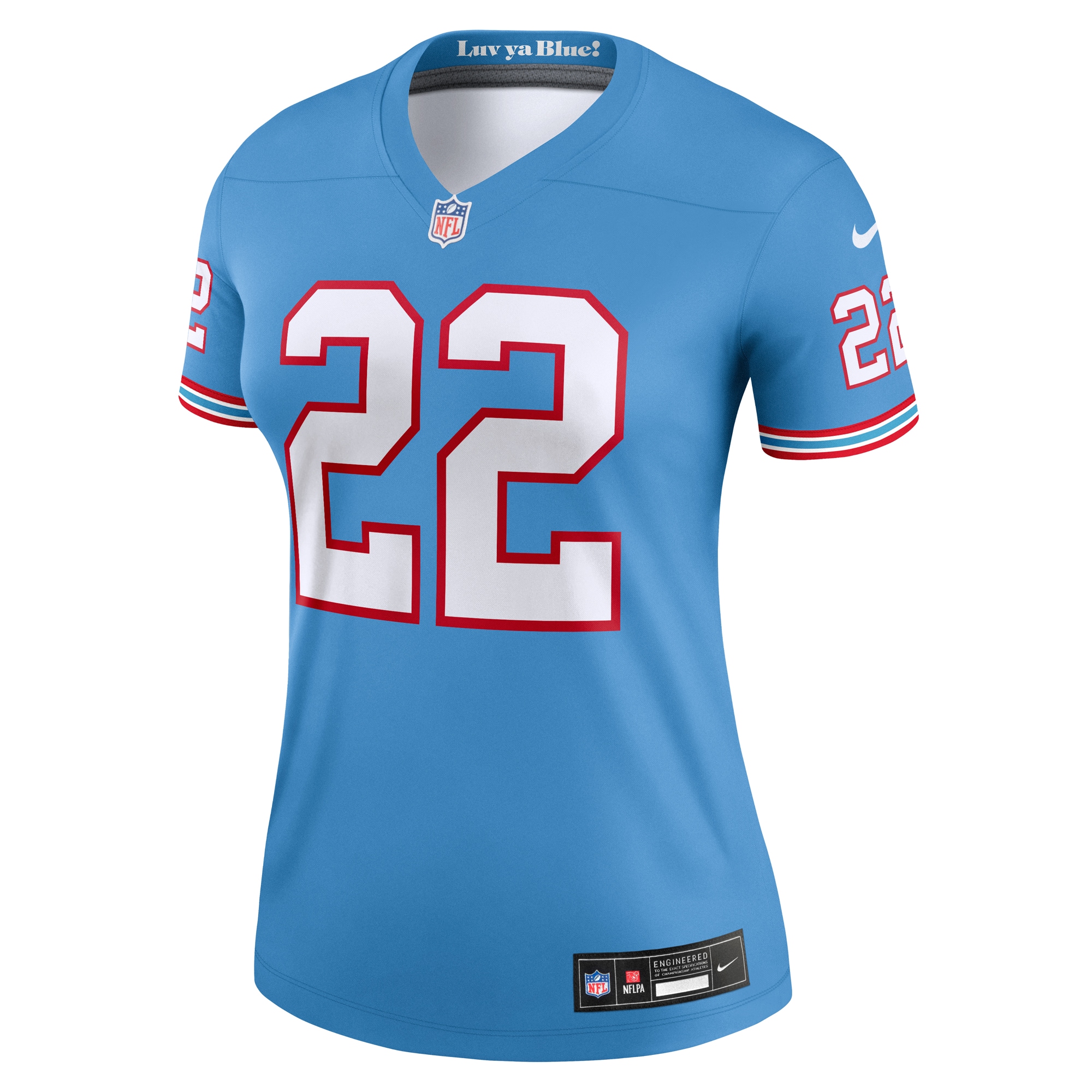 Derrick Henry Tennessee Titans Nike Women's Oilers Throwback Legend Jersey - Light Blue - vstockx