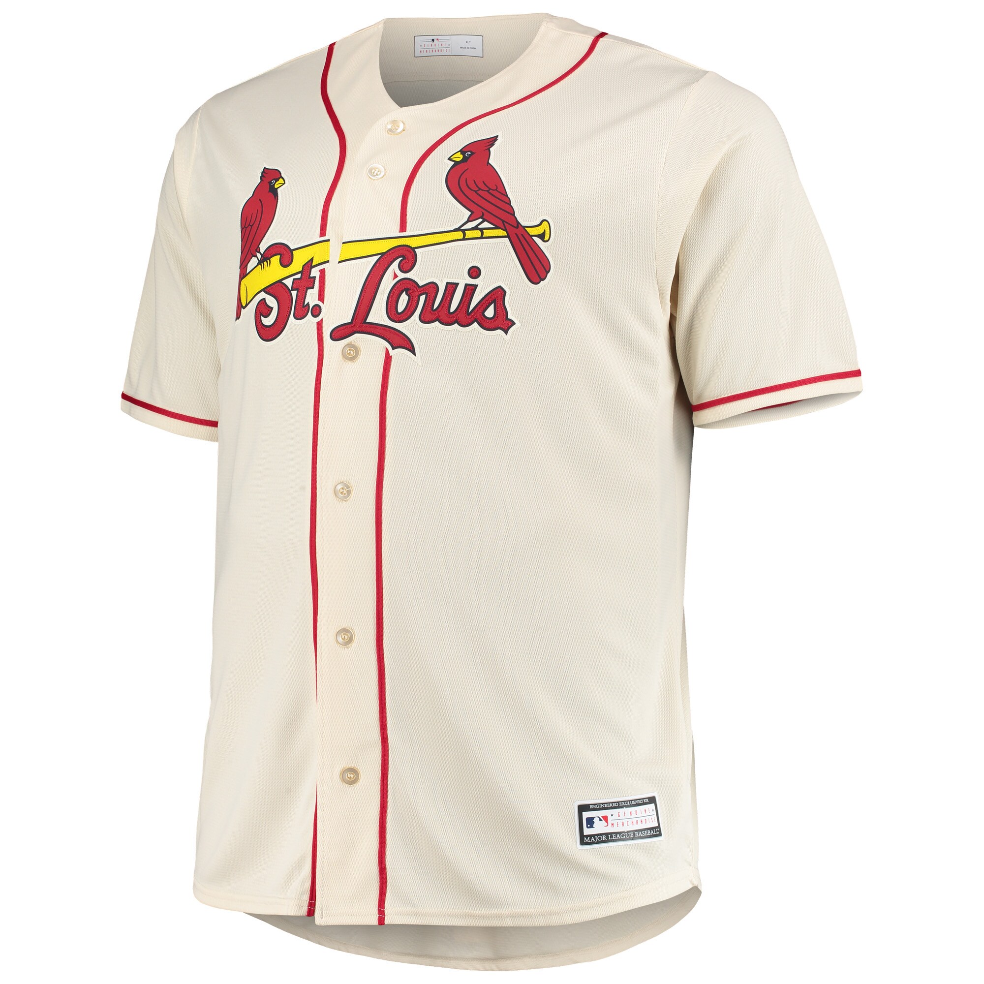 Yadier Molina St. Louis Cardinals Big & Tall Replica Player Jersey - Cream - vstockx