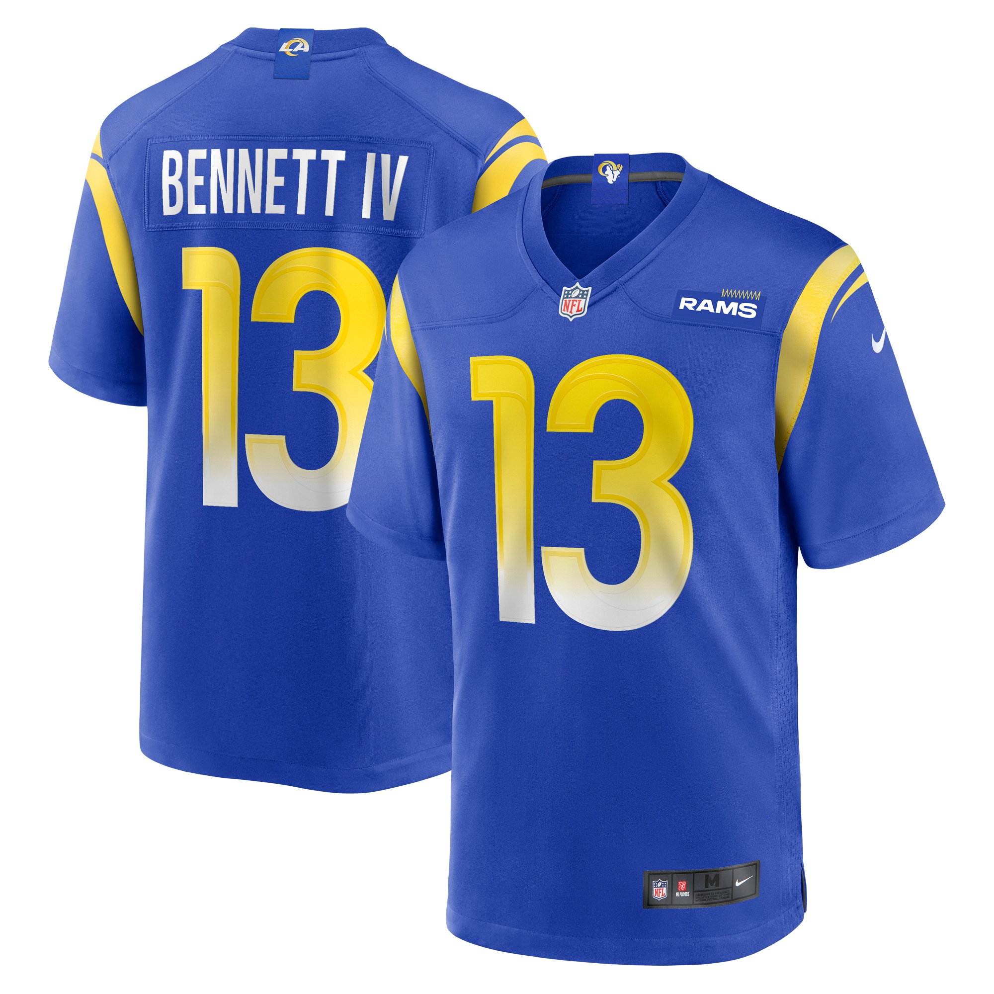 Stetson Bennett Los Angeles Rams Nike Team Game Jersey - Royal - vstockx