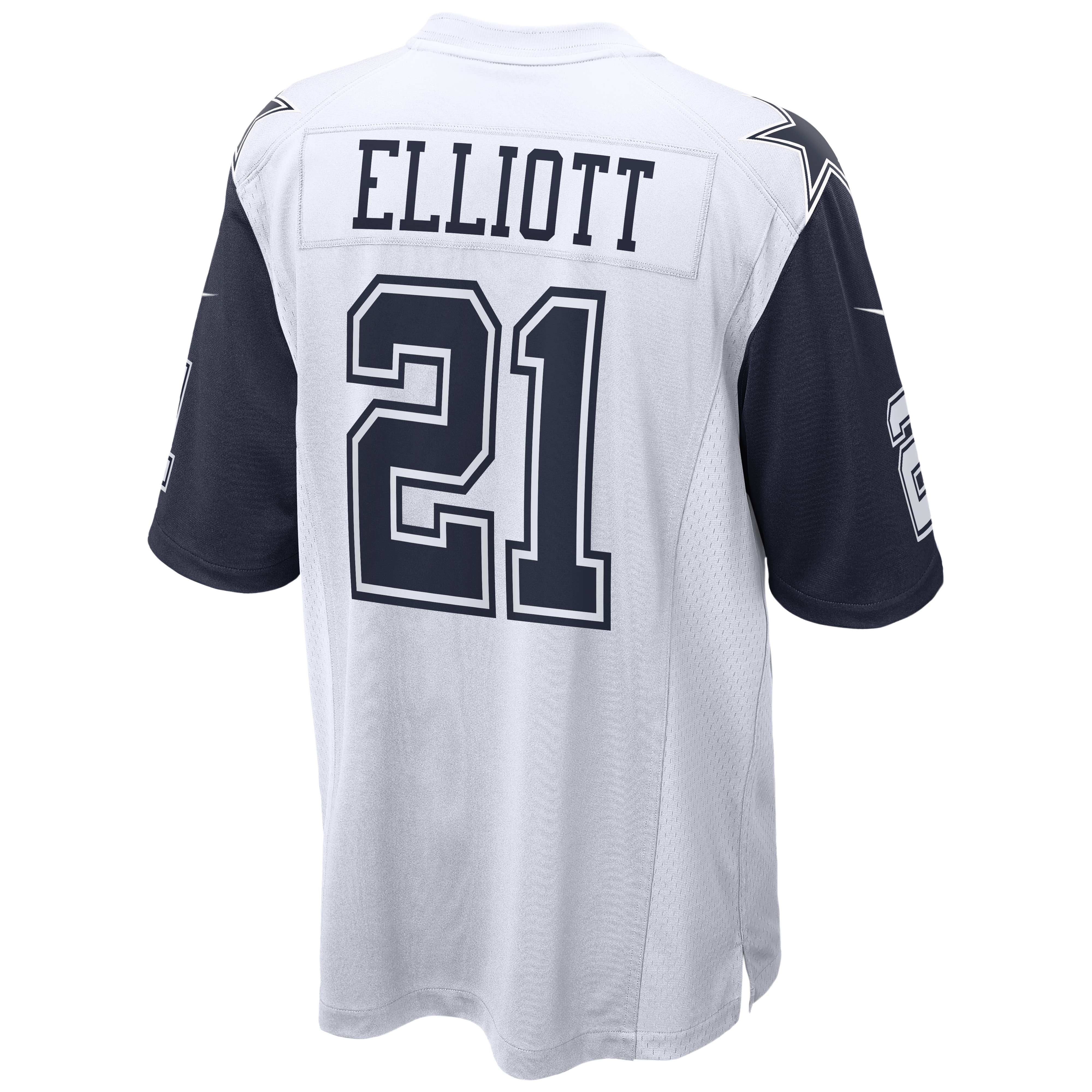 Men's Nike Ezekiel Elliott White Dallas Cowboys Alternate Game Jersey - vstockx