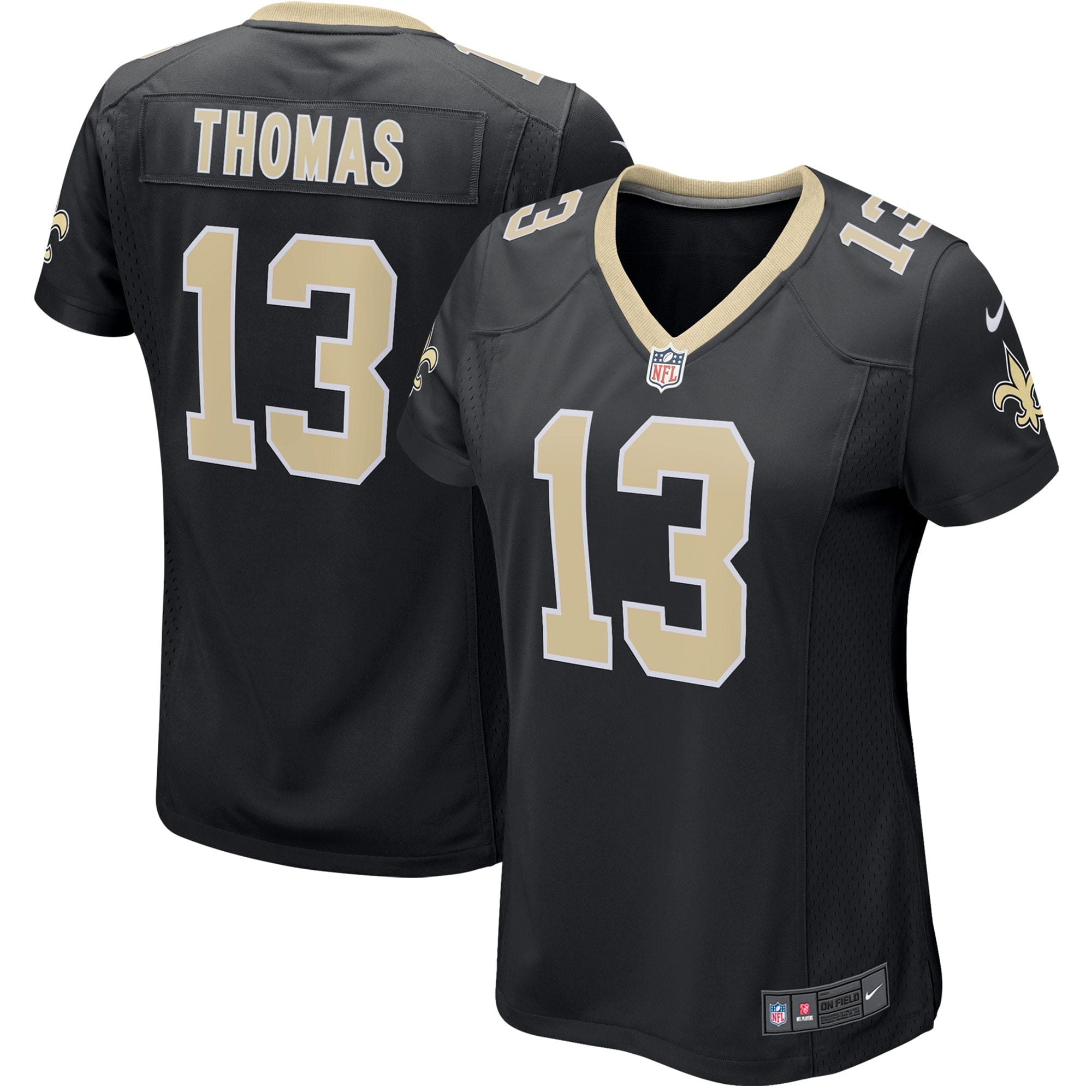 Women's Nike Michael Thomas Black New Orleans Saints Game Player Jersey - vstockx
