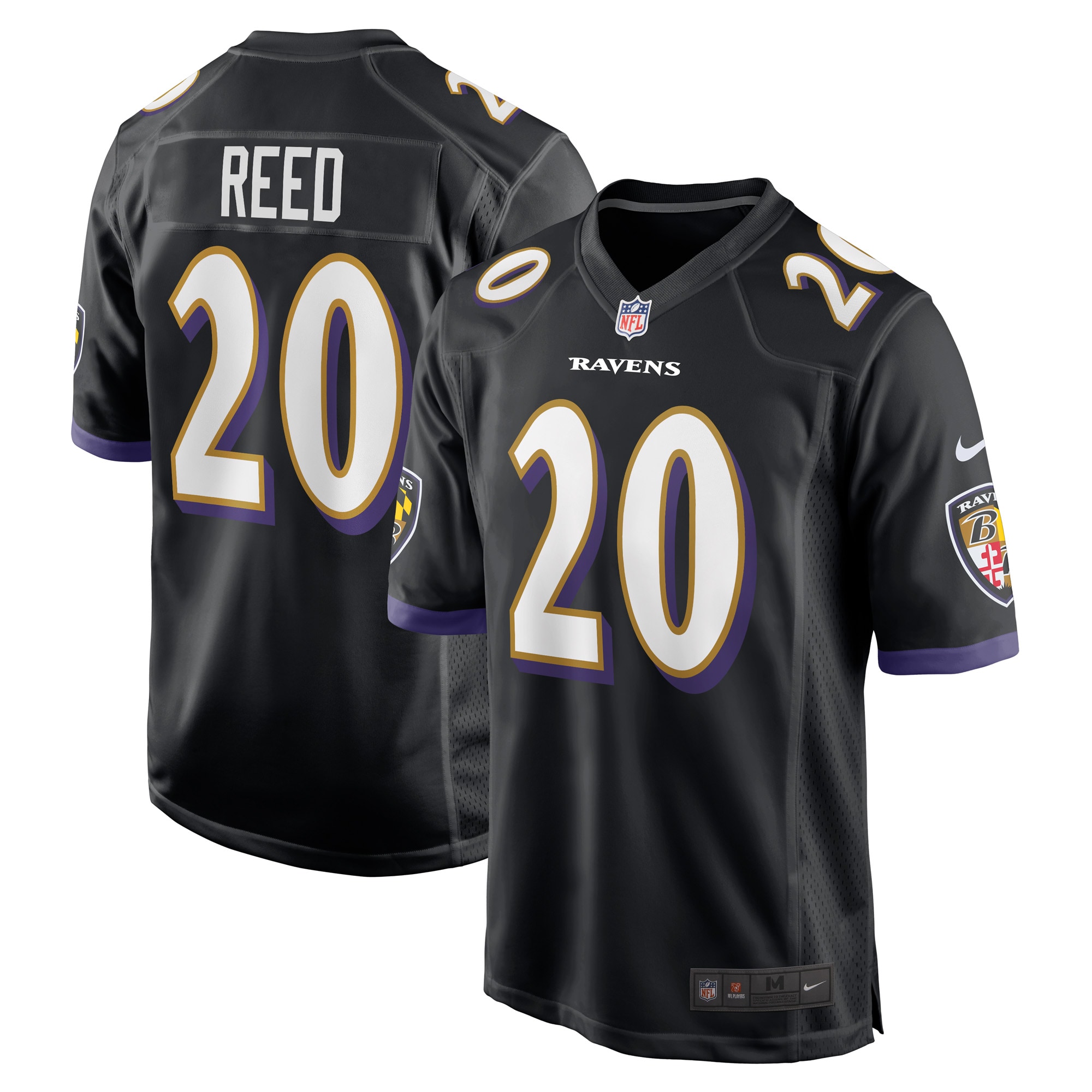 Ed Reed Baltimore Ravens Nike Retired Player Jersey - Black - vstockx