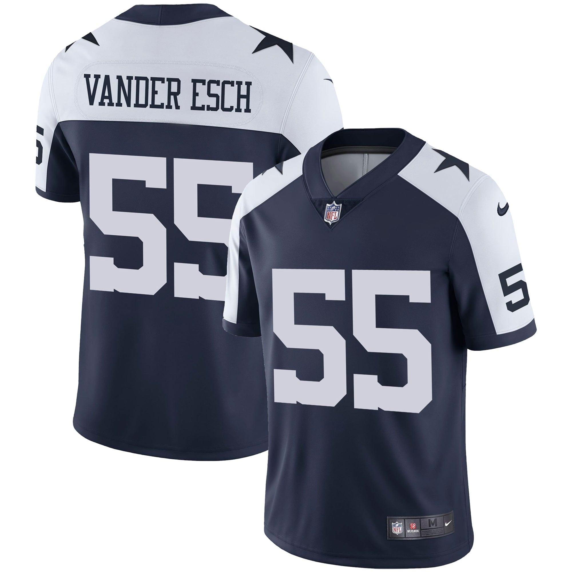 Men's Nike Leighton Vander Esch Navy Dallas Cowboys Alternate Vapor Limited Jersey - vstockx