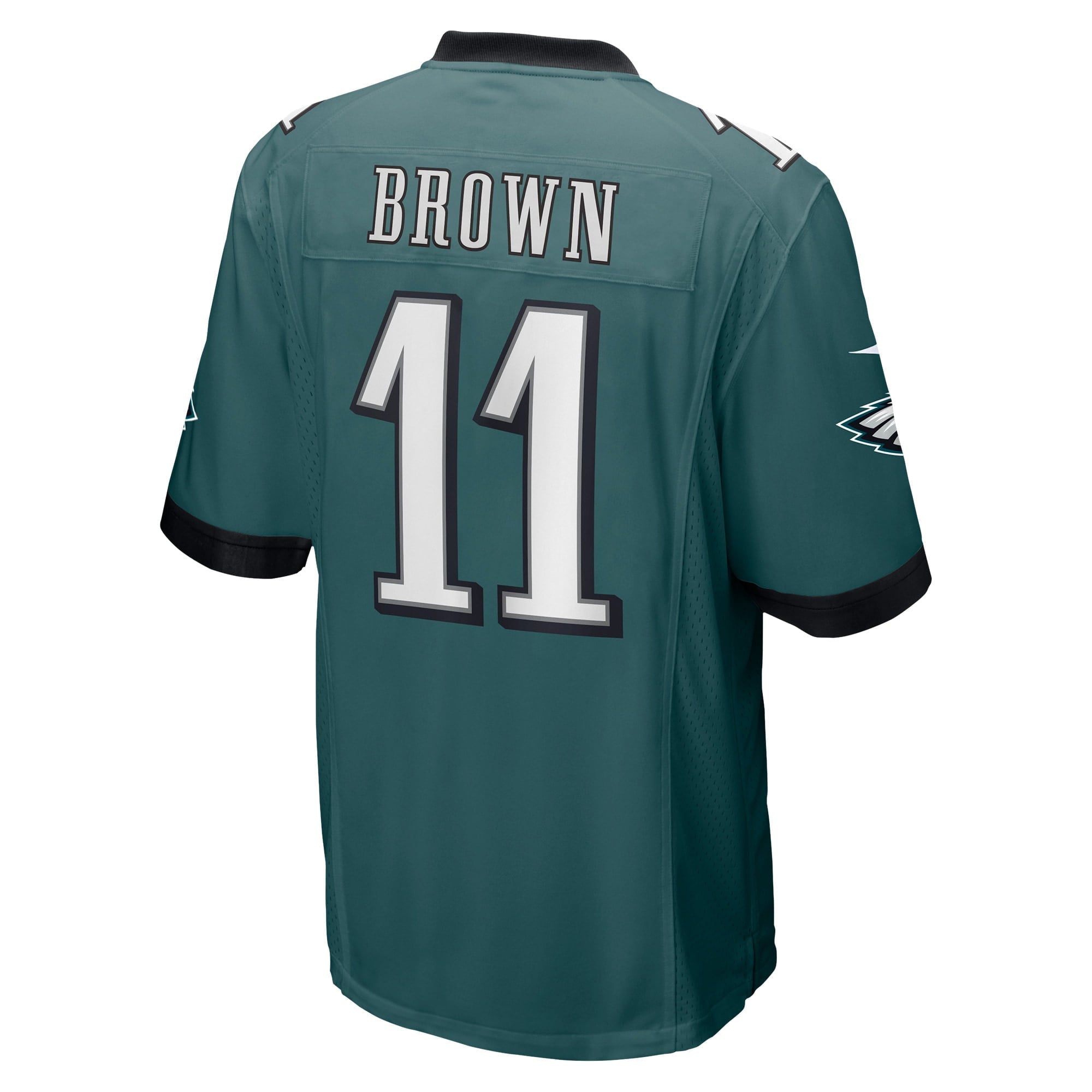 Men's Nike A.J. Brown Midnight Green Philadelphia Eagles Player Game Jersey - vstockx