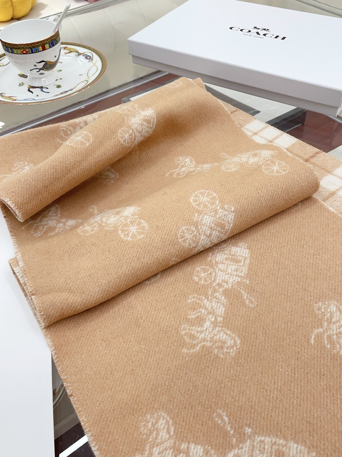 Streetwear Scarf COACH 328785 SIZE:190×30cm - vstockx