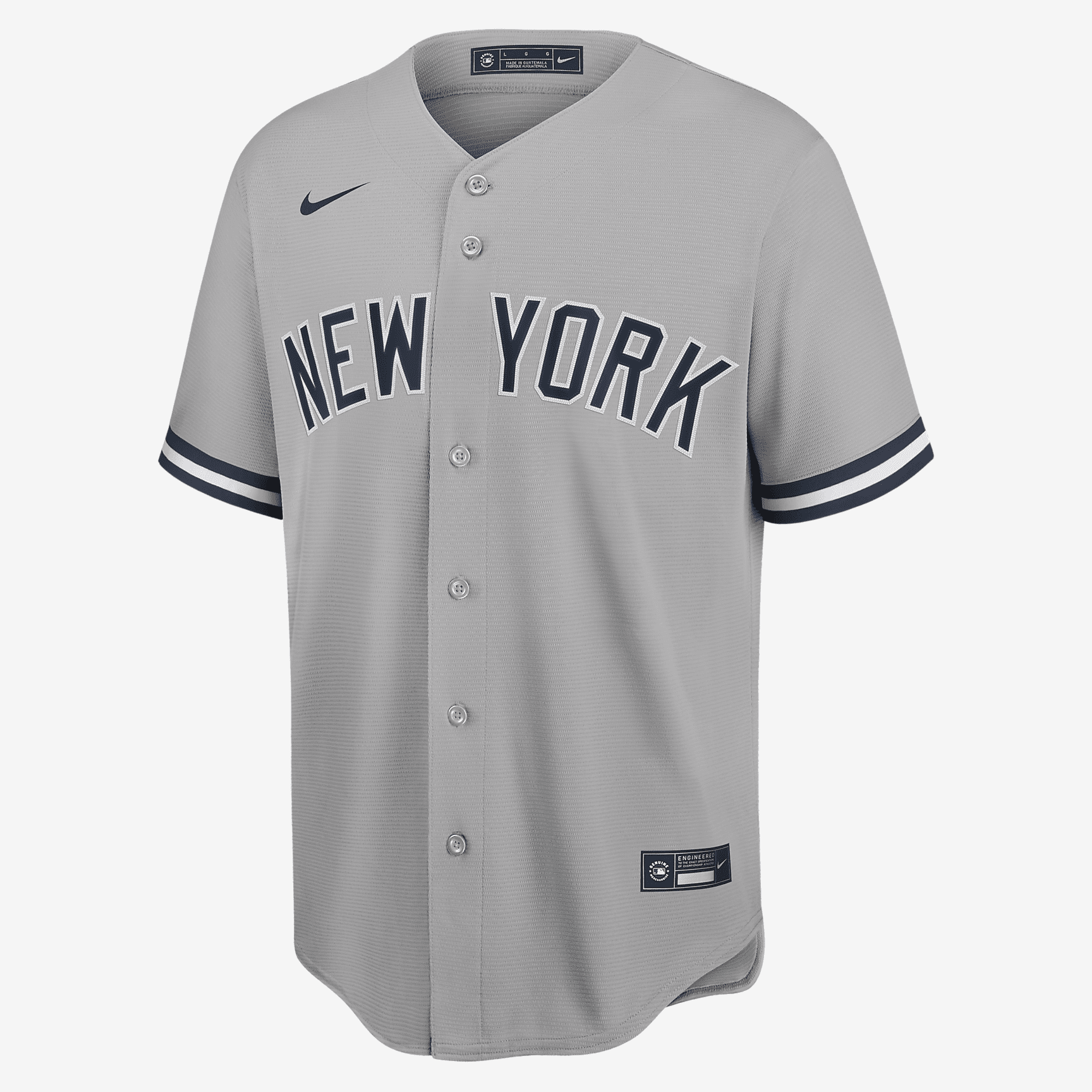MLB New York Yankees (Gleyber Torres) Men's Replica Baseball Jersey - Atmosphere Grey - vstockx