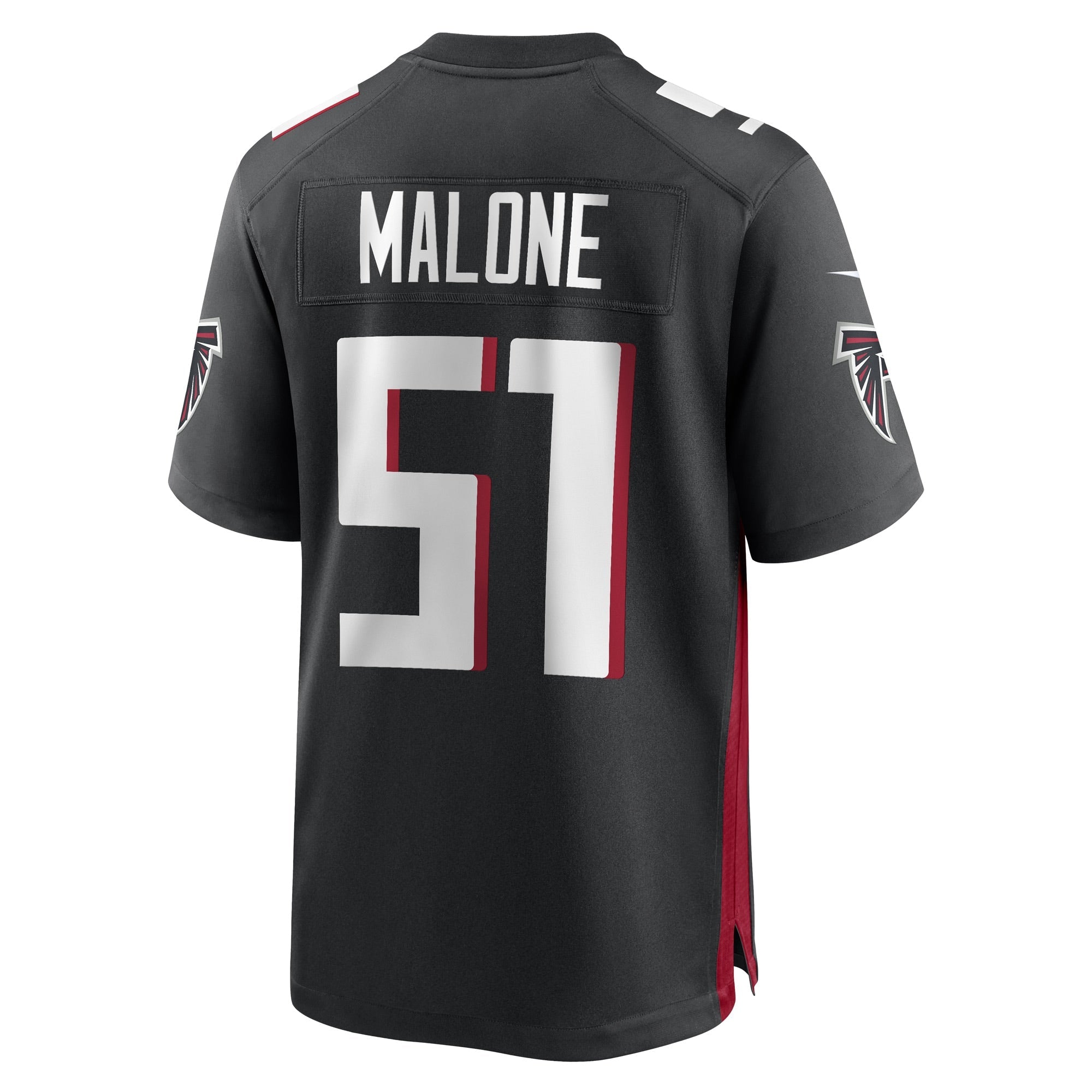 Men's Nike Black DeAngelo Malone Atlanta Falcons Game Player Jersey - vstockx