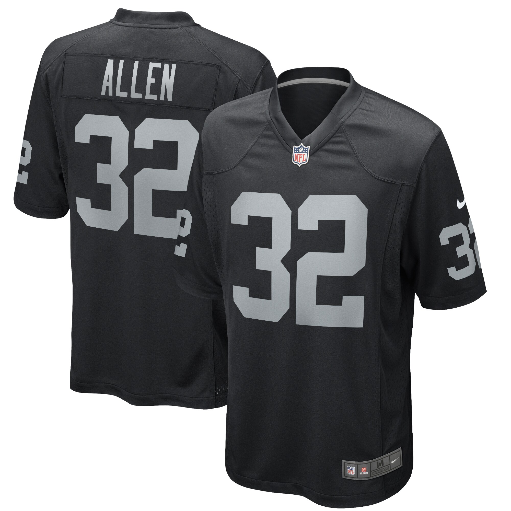 Marcus Allen Las Vegas Raiders Nike Game Retired Player Jersey - Black - vstockx