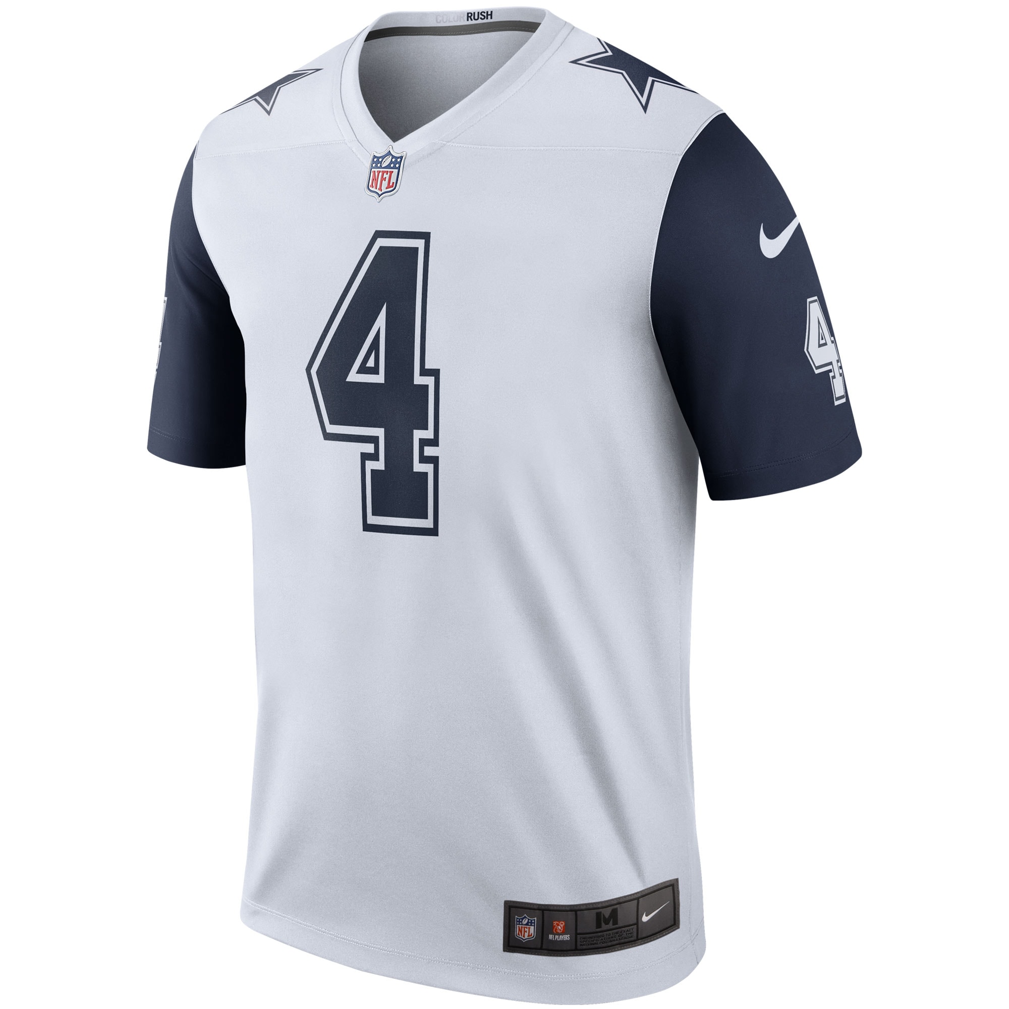 Dak Prescott Dallas Cowboys Nike Color Rush Legend Player Jersey - White - vstockx