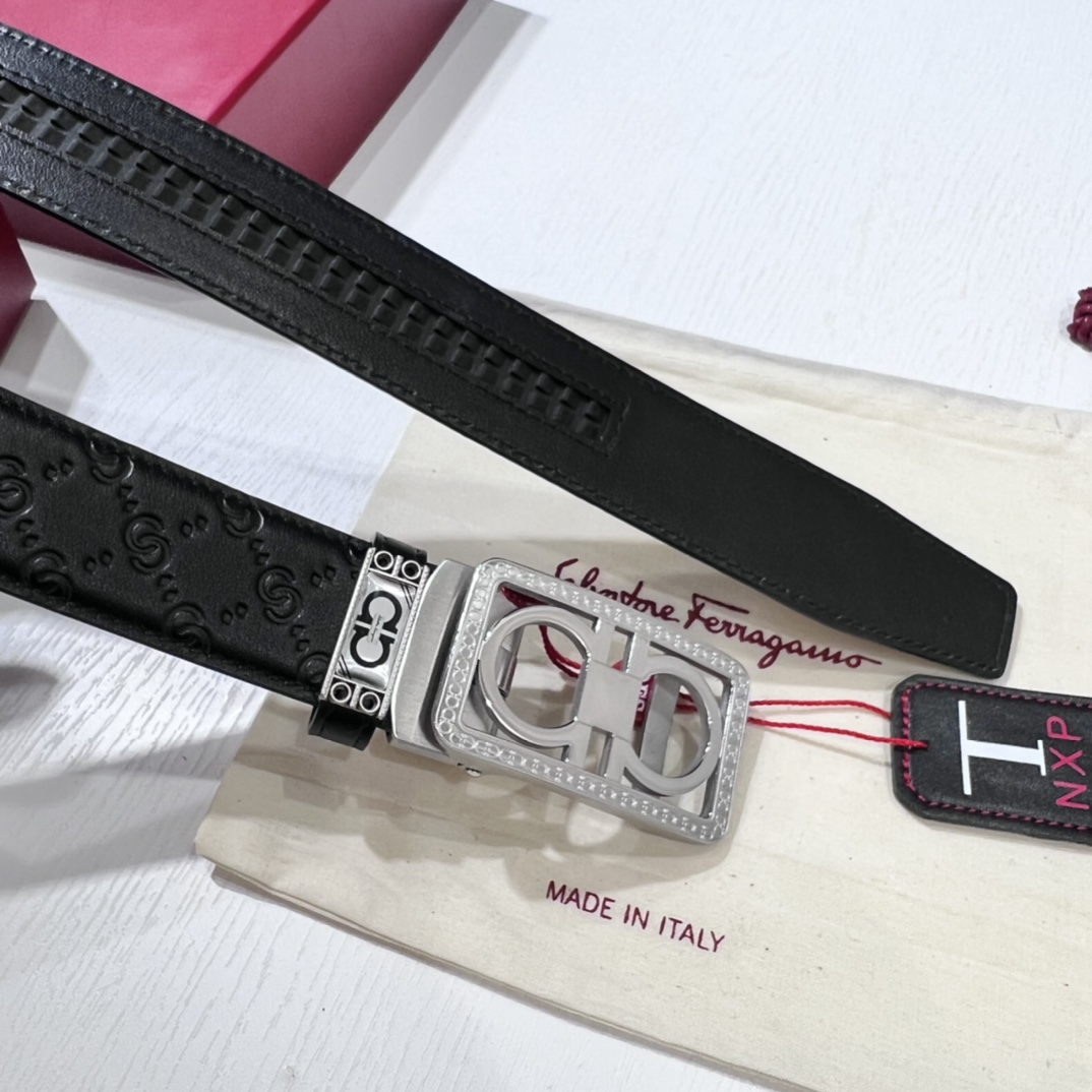 Streetwear Belt Ferragamo 319629 size:3.5cm - vstockx