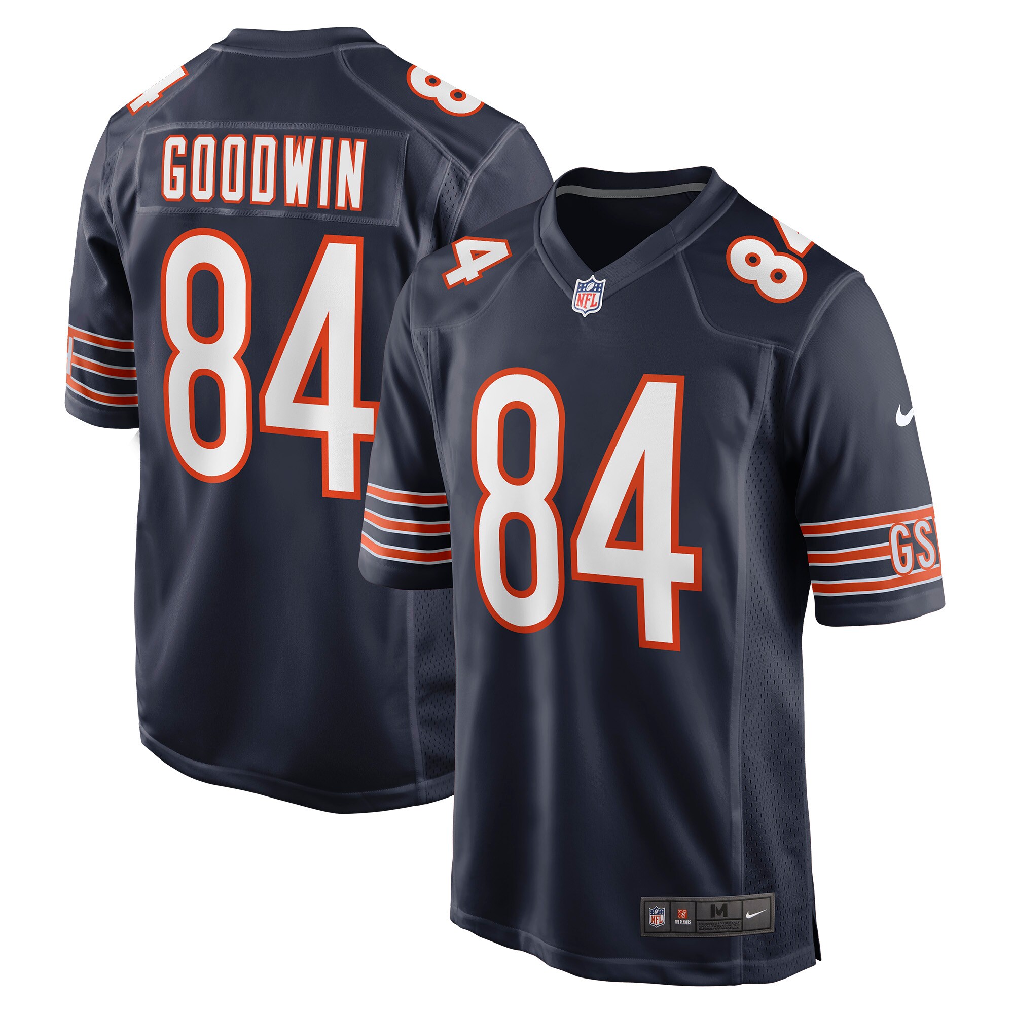 Marquise Goodwin Chicago Bears Nike Game Jersey - Navy - vstockx