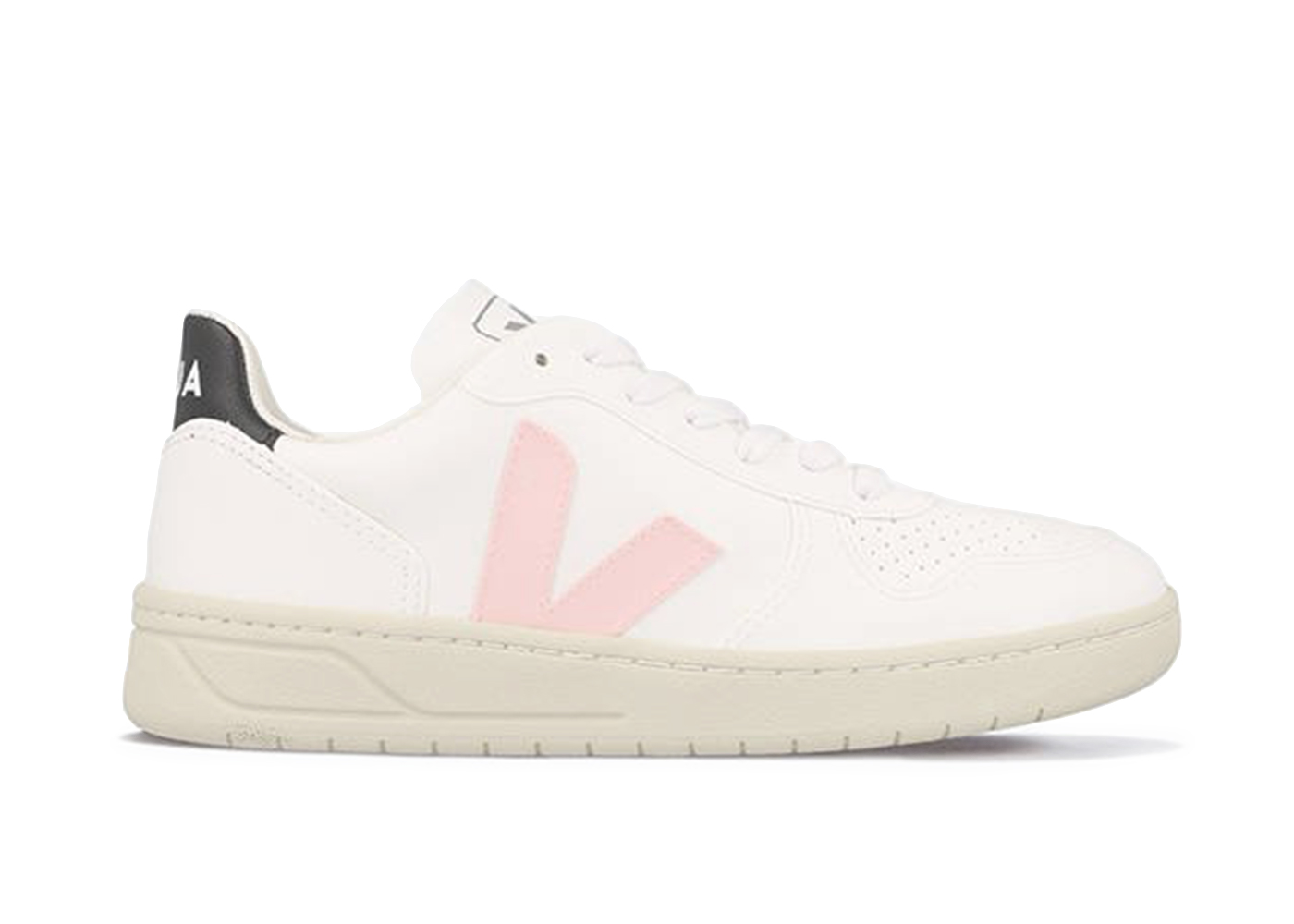 Veja V-10 CWL White Petale Black - vstockx