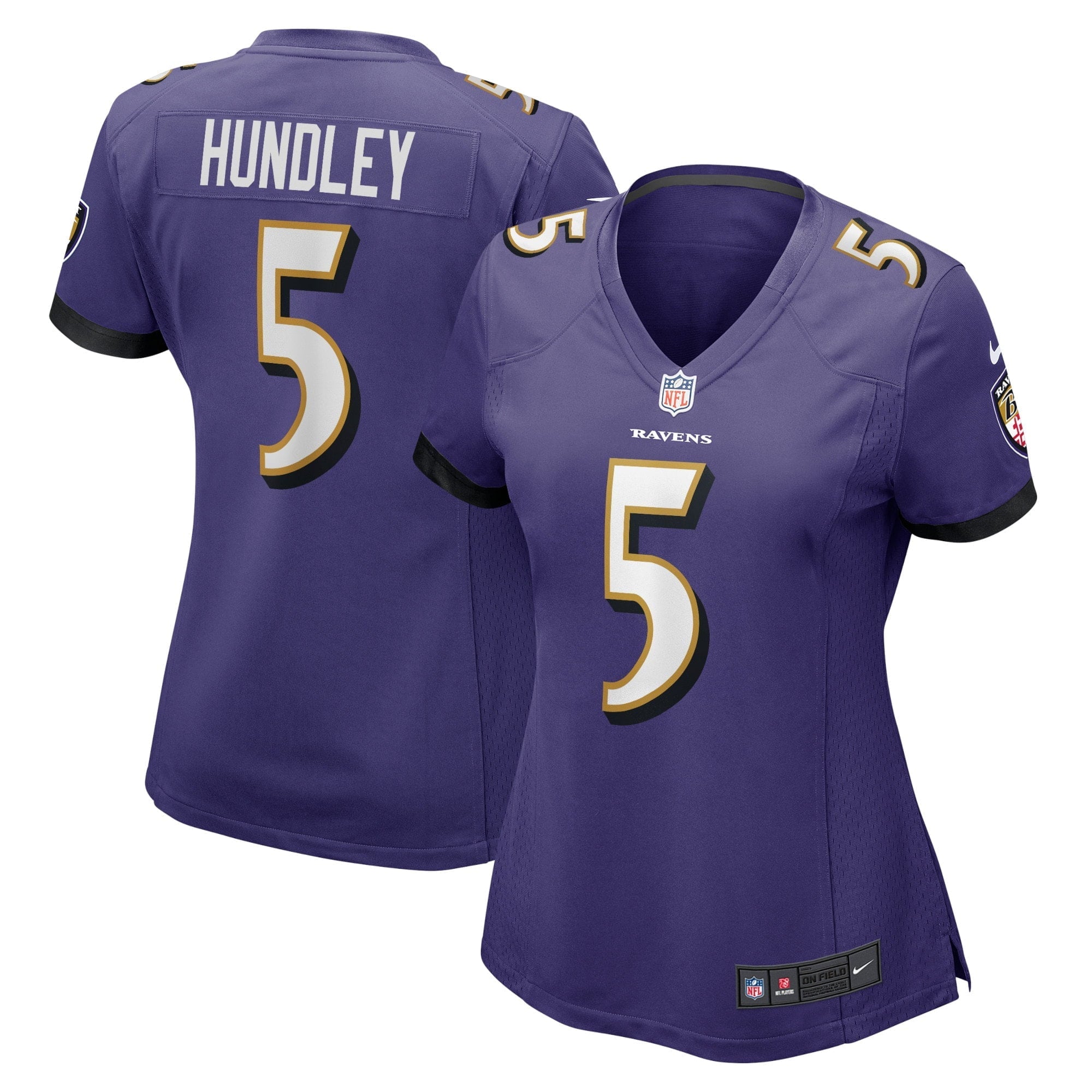 Women's Nike Brett Hundley Purple Baltimore Ravens Home Game Player Jersey - vstockx
