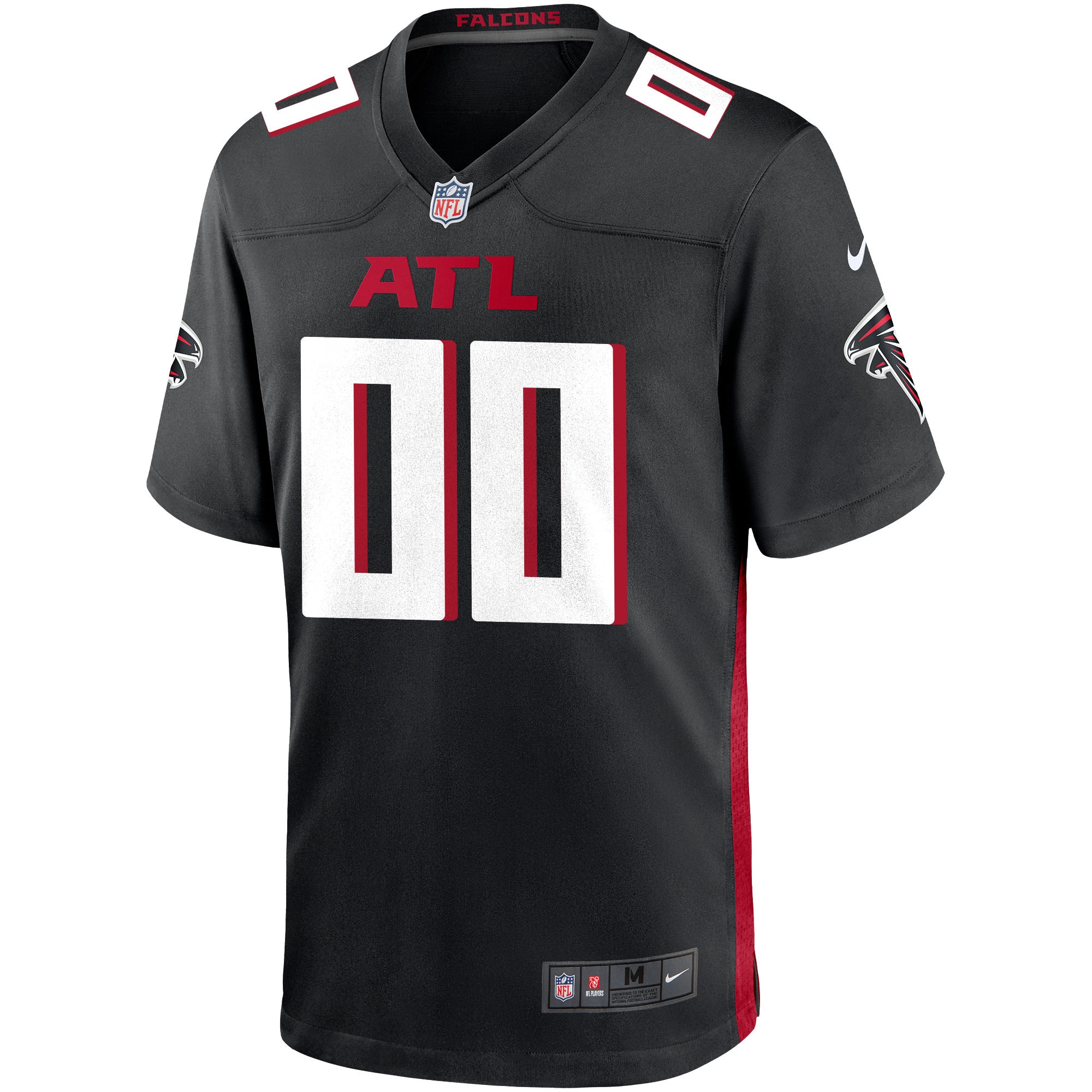 Atlanta Falcons Nike Custom Game Jersey - Black - vstockx