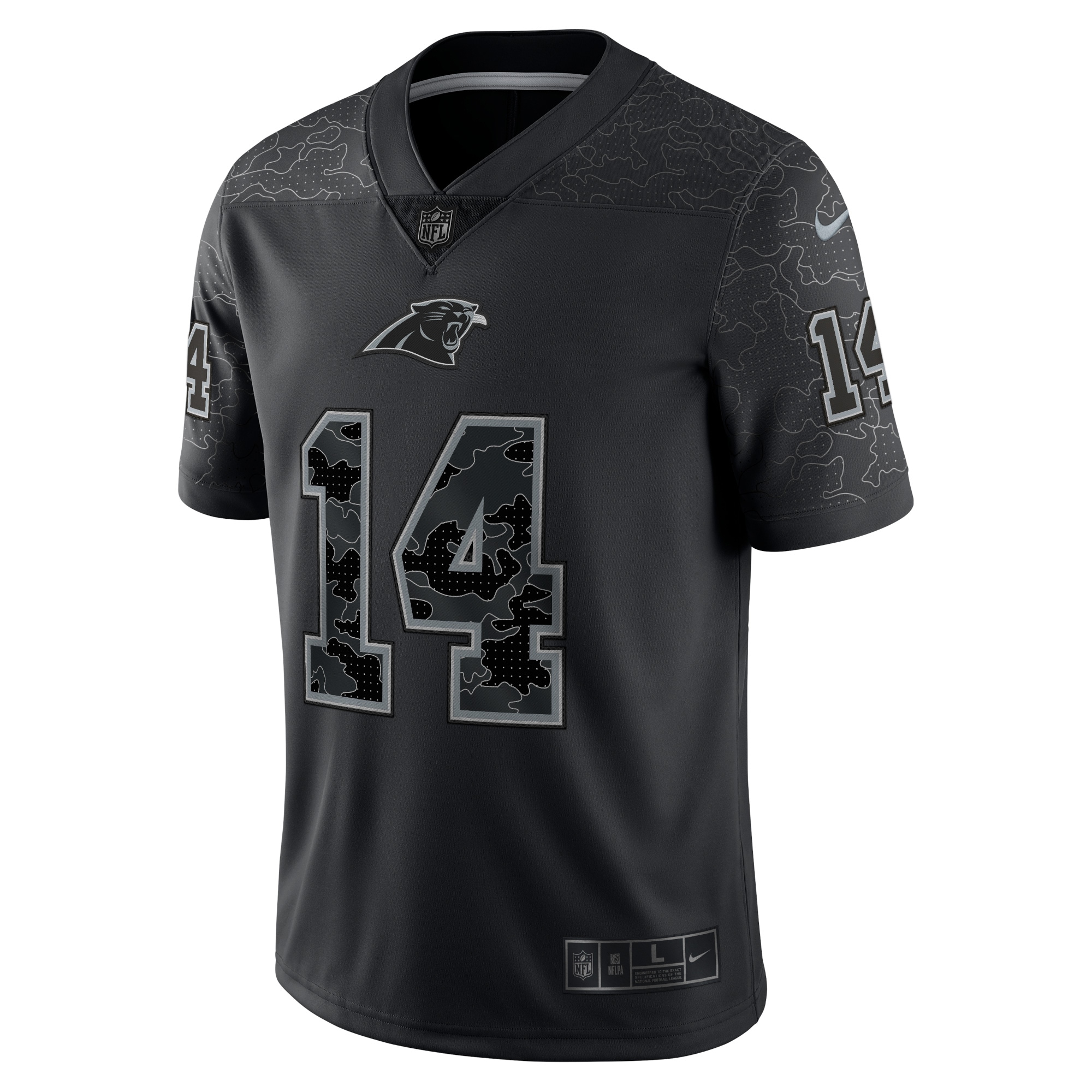 Sam Darnold Carolina Panthers Nike RFLCTV Limited Jersey - Black - vstockx