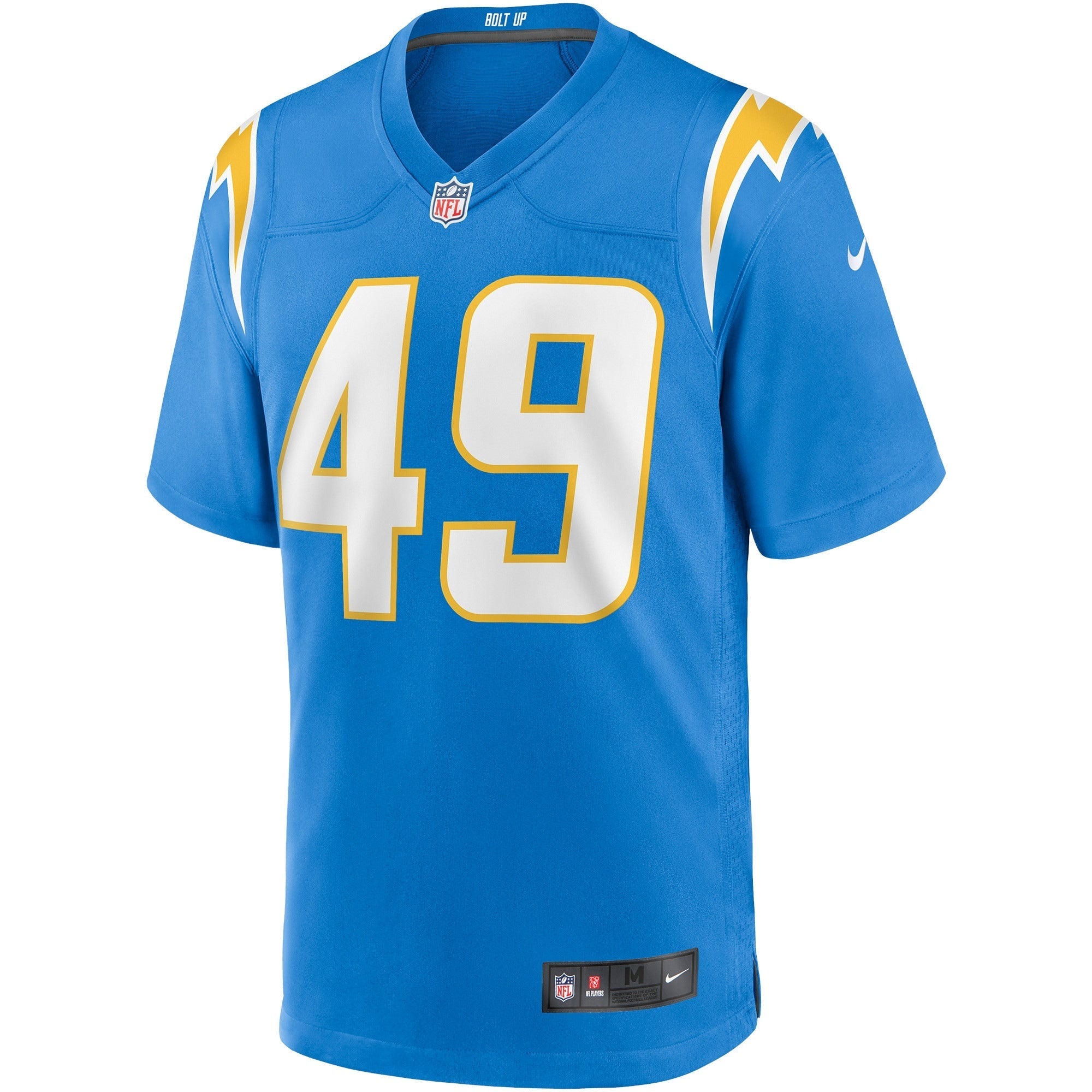 Men's Nike Drue Tranquill Powder Blue Los Angeles Chargers Game Jersey - vstockx
