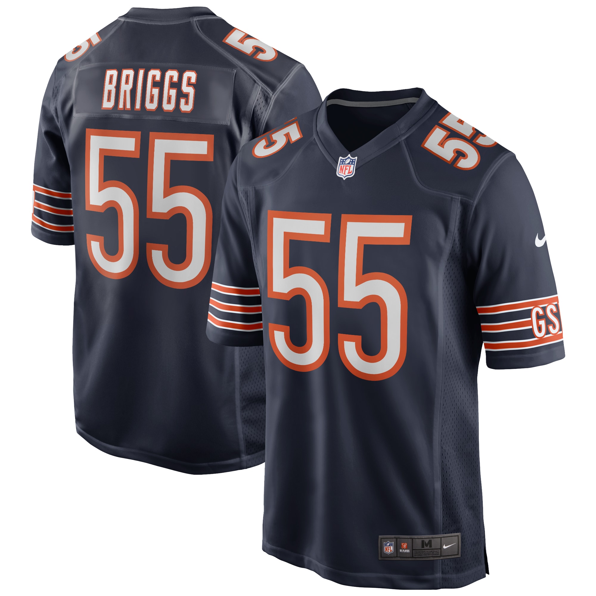 Lance Briggs Chicago Bears Nike Game Retired Player Jersey - Navy - vstockx