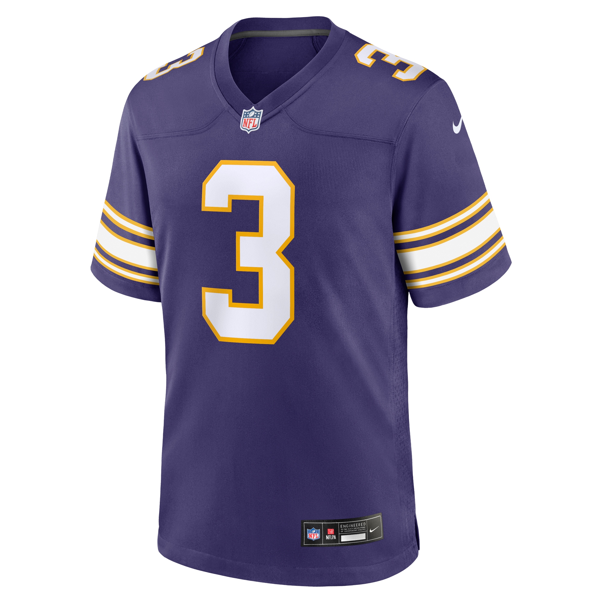 Jordans Addison Minnesota Vikings Nike Classic Player Game Jersey - Purple - vstockx