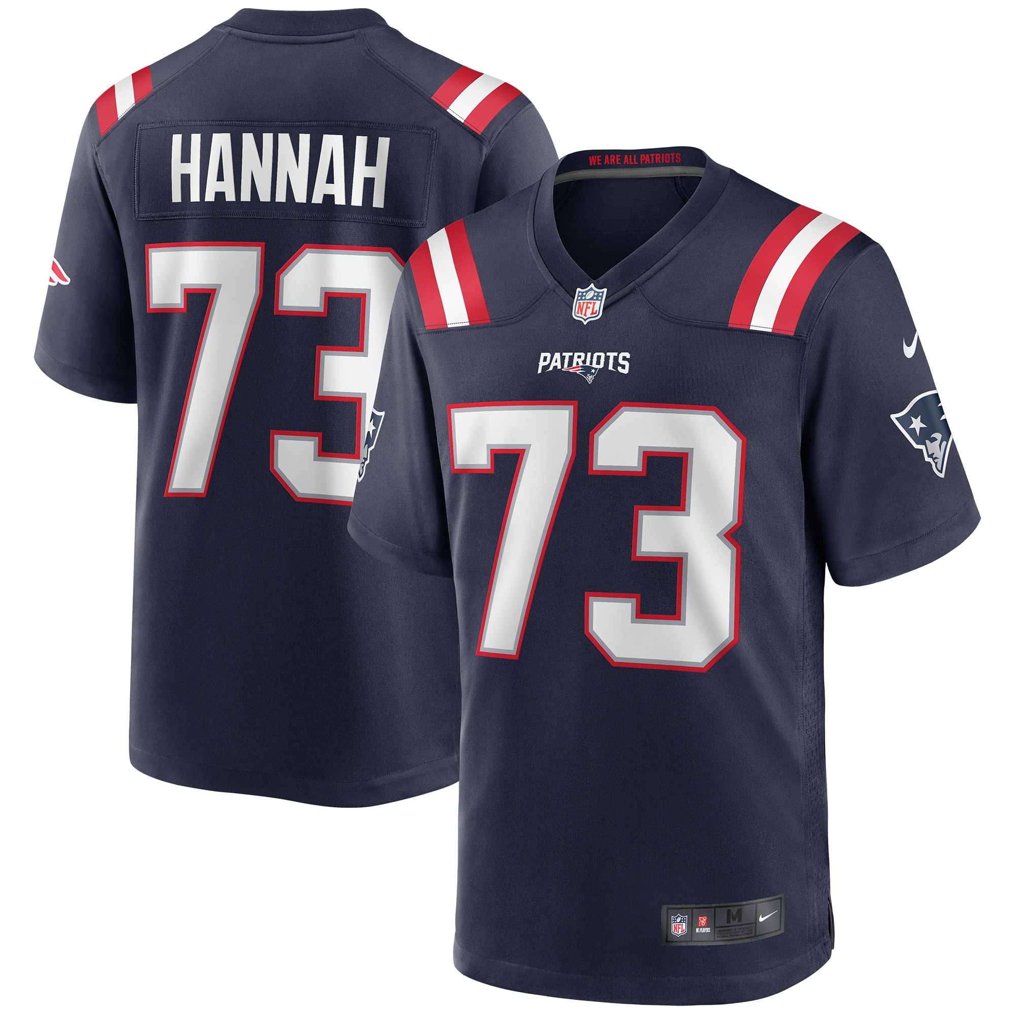 John Hannah New England Patriots Nike Game Retired Player Jersey - Navy - vstockx