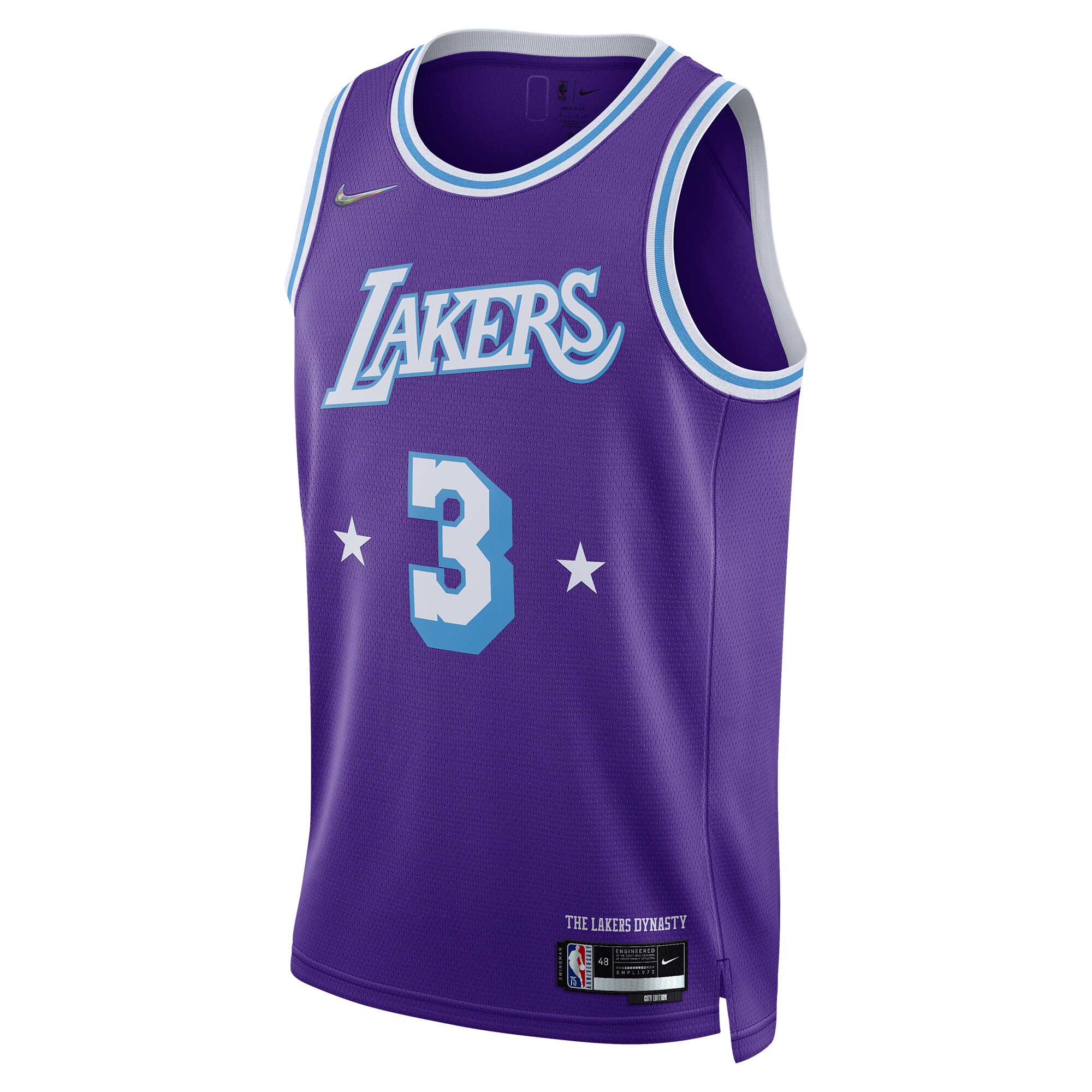 Anthony Davis Los Angeles Lakers Nike 2021/22 Swingman Jersey - City Edition - Purple - vstockx
