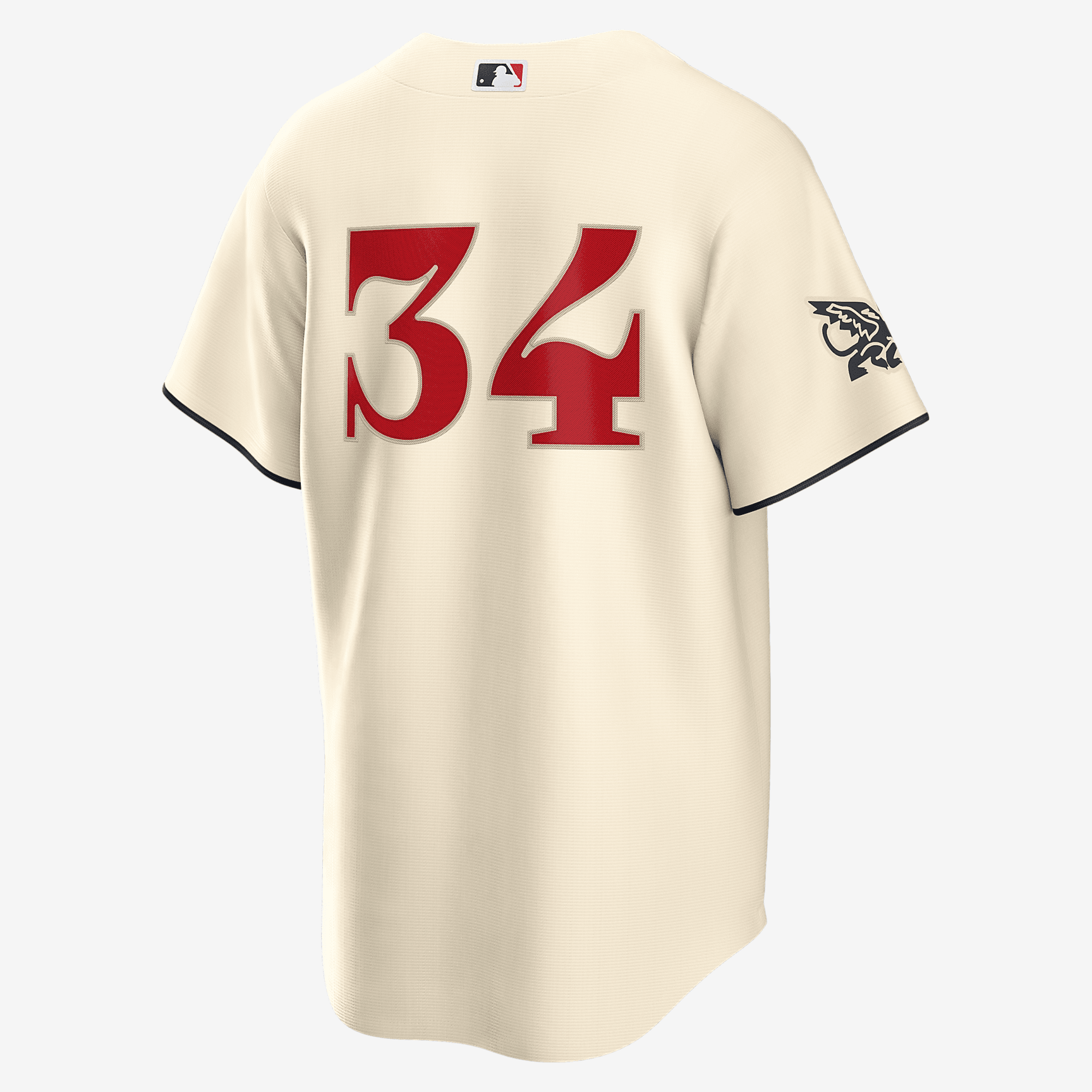 MLB Texas Rangers City Connect (Nolan Ryan) Men's Replica Baseball Jersey - Cream - vstockx