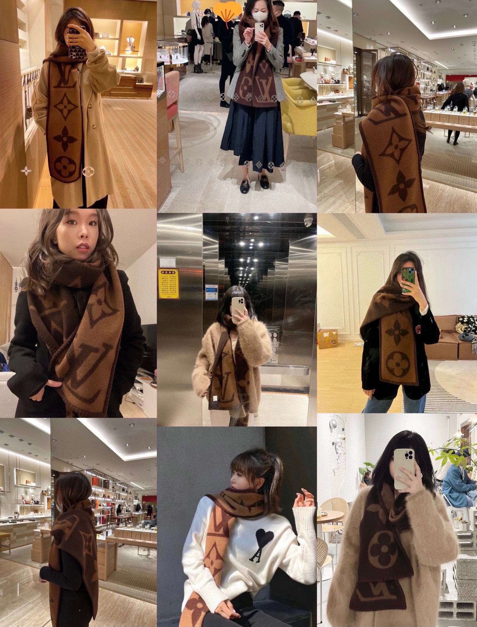 Streetwear Scarf LV 328766 SIZE: 240*26cm - vstockx