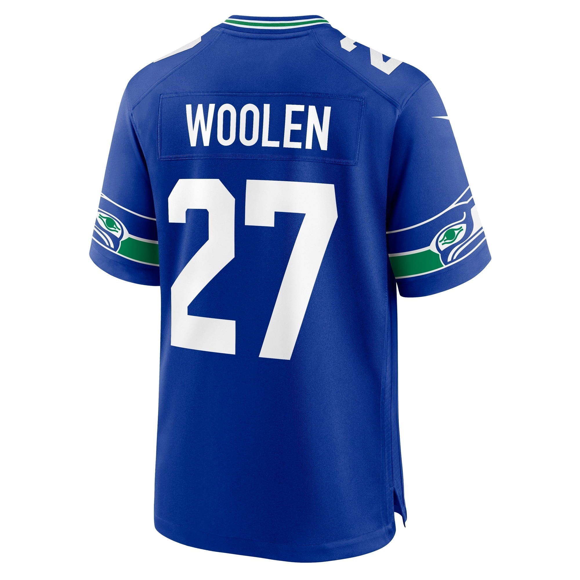 Men's Nike Tariq Woolen Royal Seattle Seahawks Throwback Player Game Jersey - vstockx