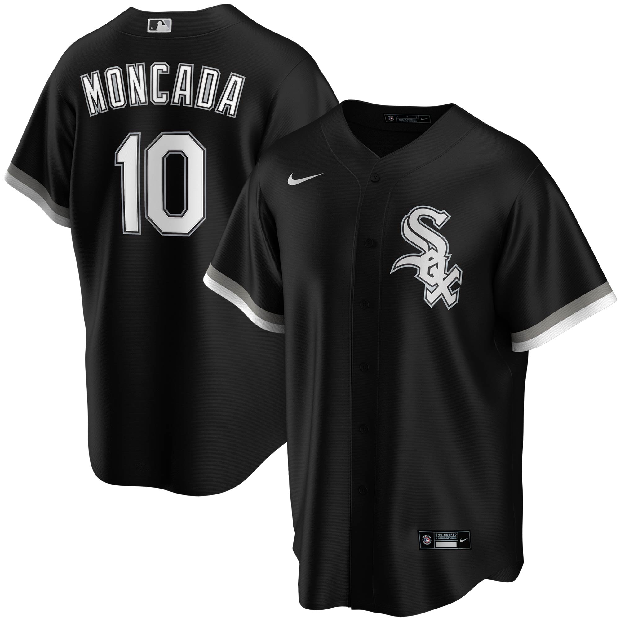 Yoan Moncada Chicago White Sox Nike Youth Alternate Replica Player Jersey - Black - vstockx