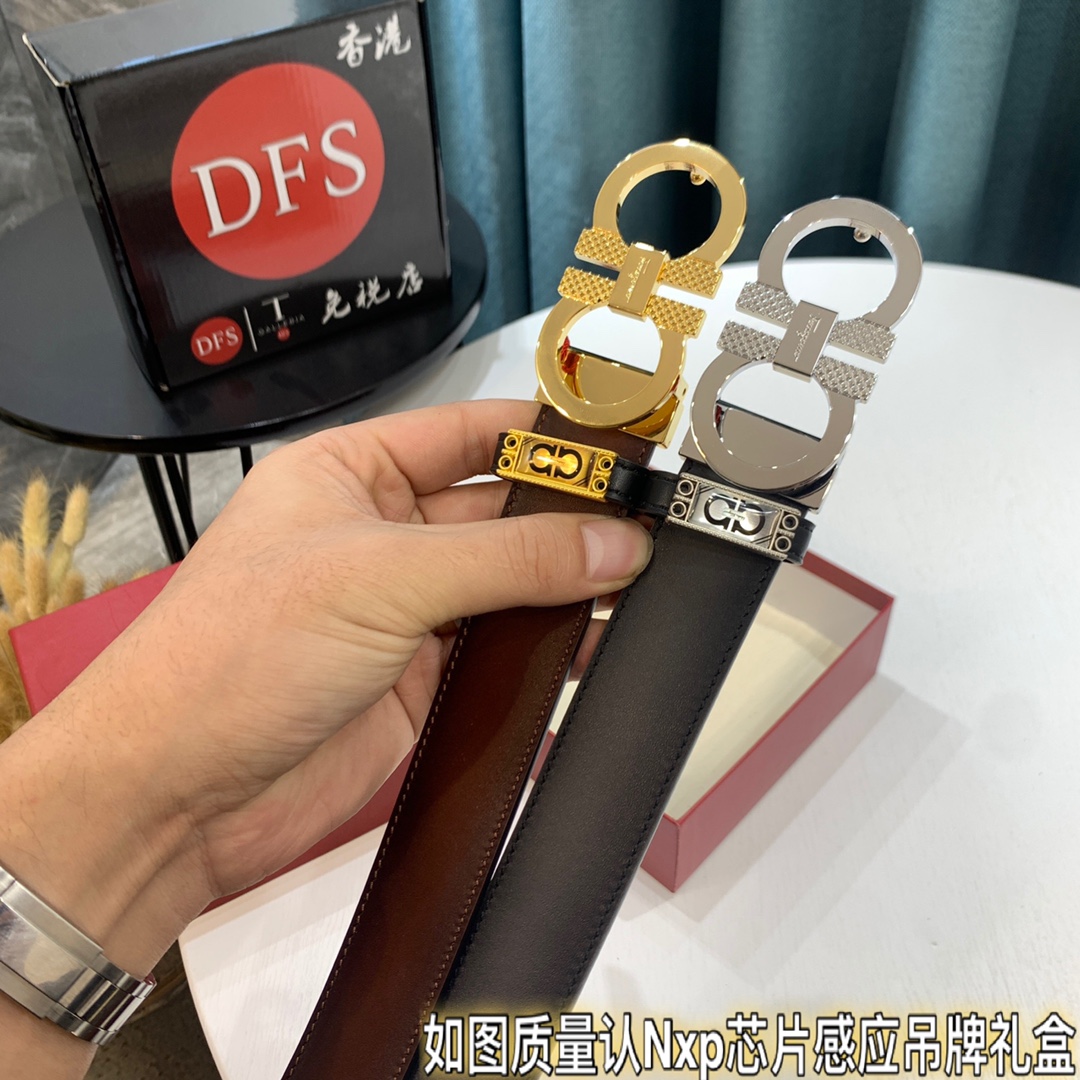 Streetwear Belt Ferragamo 319425 size:3.5cm - vstockx