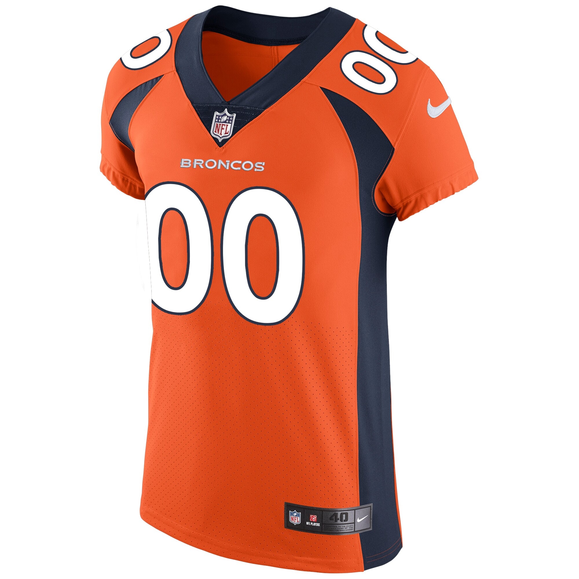 Denver Broncos Nike Vapor Untouchable Custom Elite Jersey - Orange - vstockx