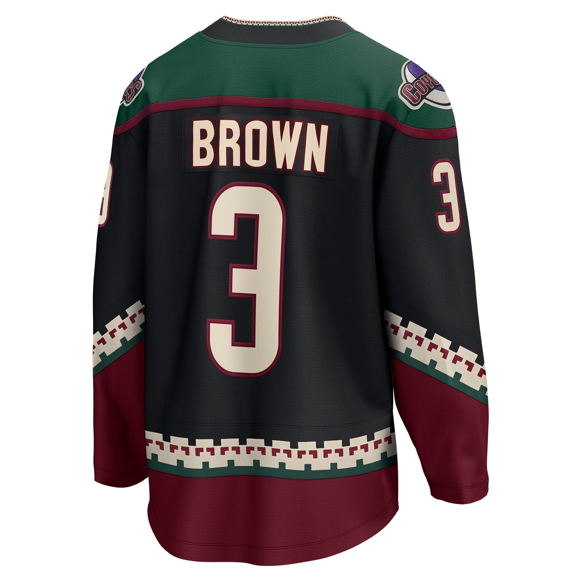 Men's Fanatics Branded Josh Brown Black Arizona Coyotes Home Breakaway Player Jersey - vstockx