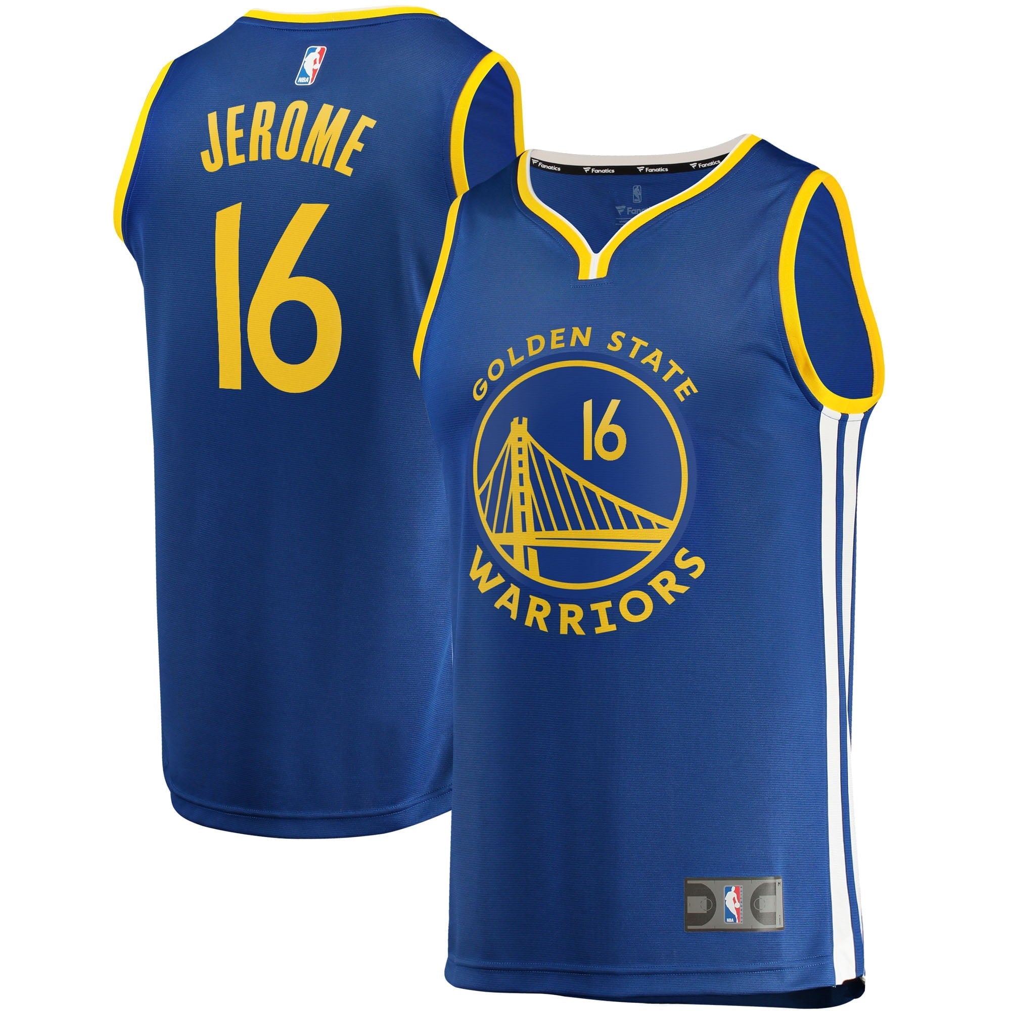 Men's Fanatics Branded Ty Jerome Blue Golden State Warriors Fast Break Replica Jersey - Icon Edition - vstockx