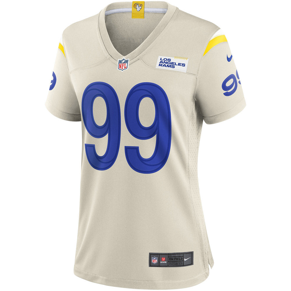 Women's Los Angeles Rams Aaron Donald Player Game Jersey Bone - vstockx
